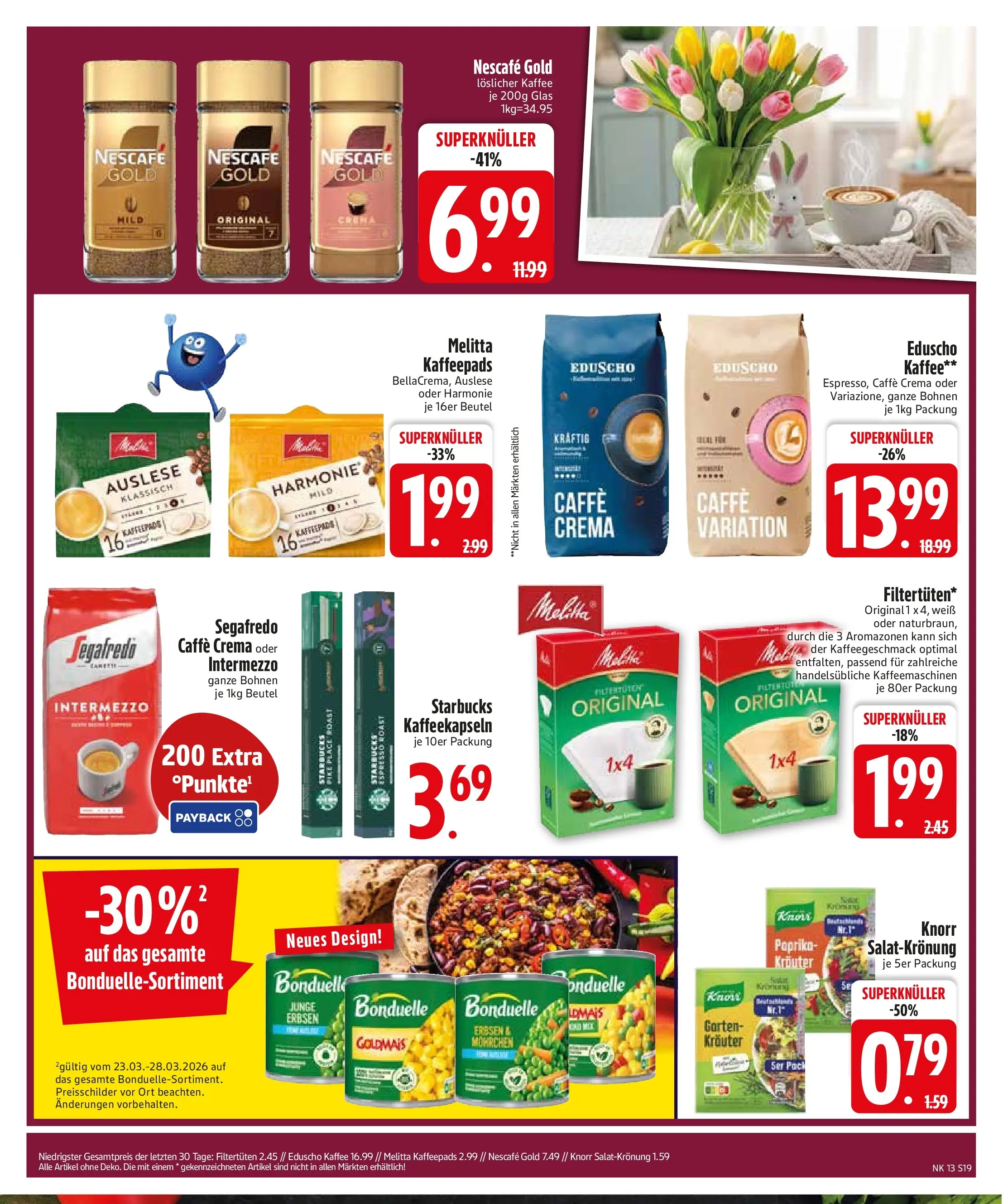 Edeka prospekt Vohburg	 (ab 22.03.2026) » Angebote Online | Seite: 21 | Produkte: Melitta, Kaffee, Dressing, Knorr