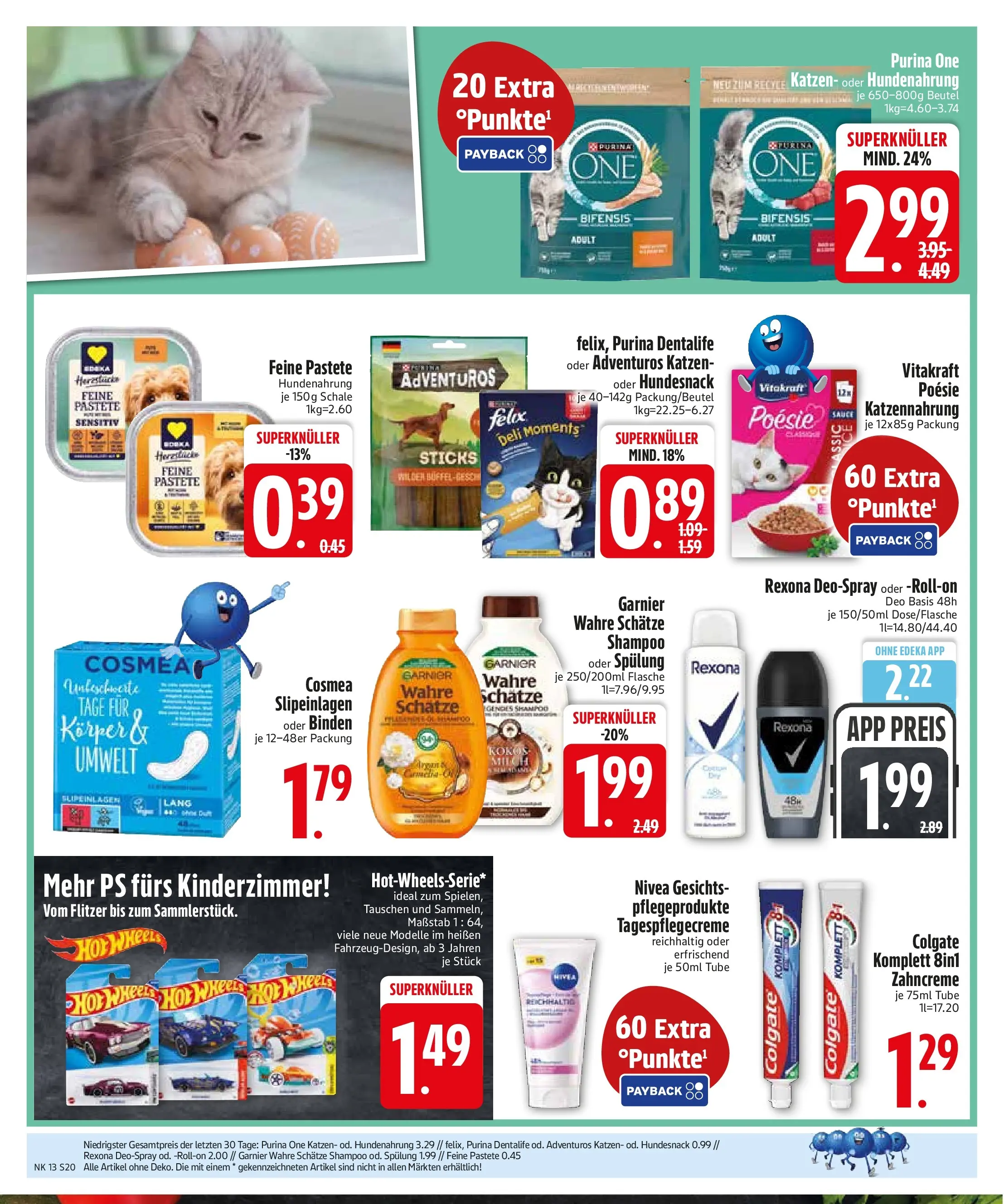 Edeka prospekt Vohburg	 (ab 22.03.2026) » Angebote Online | Seite: 22 | Produkte: Purina one, Shampoo, Deodorant, Deospray