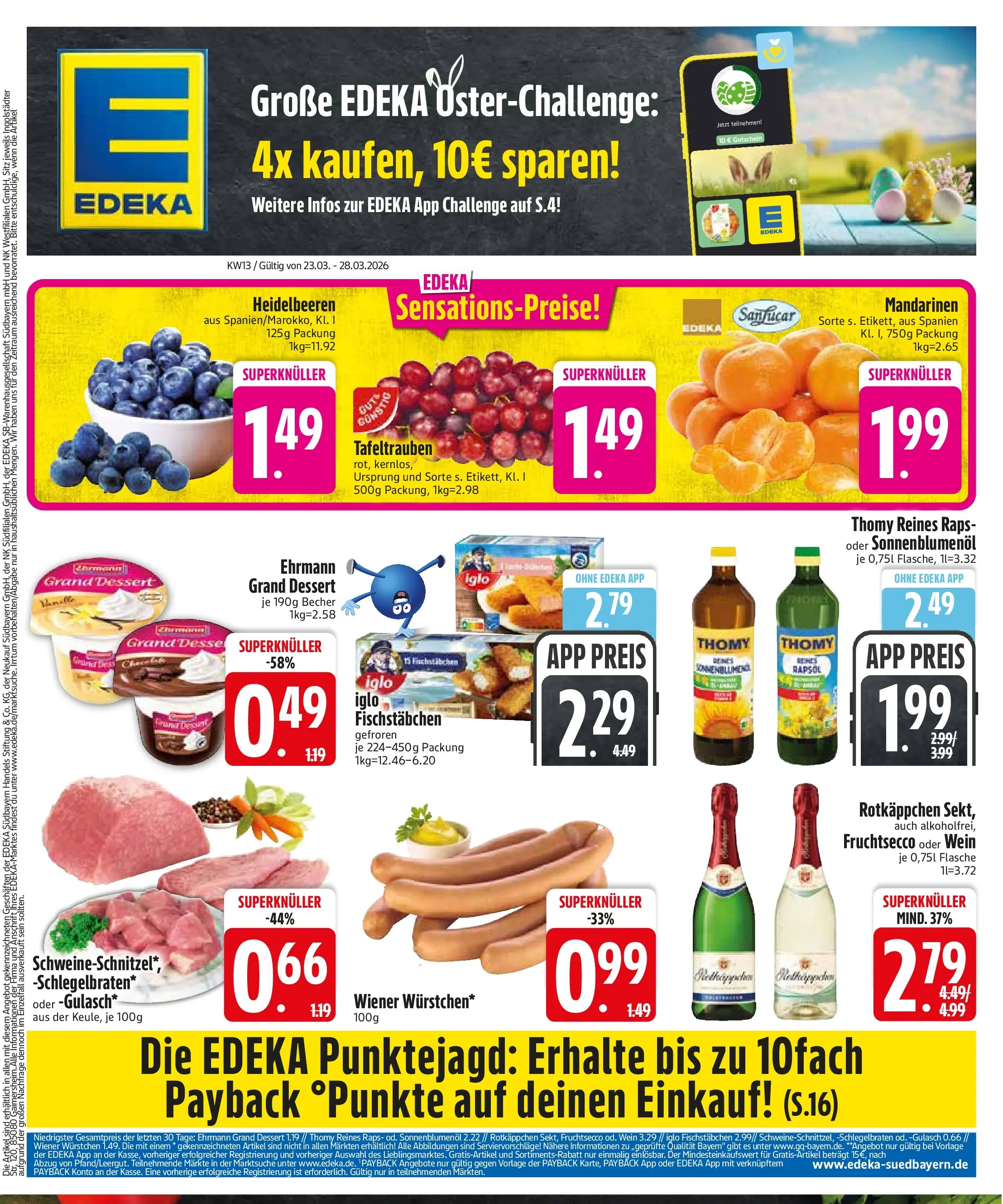Edeka prospekt Altomünster	 (ab 22.03.2026) » Angebote Online | Seite: 3 | Produkte: Wiener wurstchen, Ehrmann grand dessert, Gulasch, Rotkäppchen