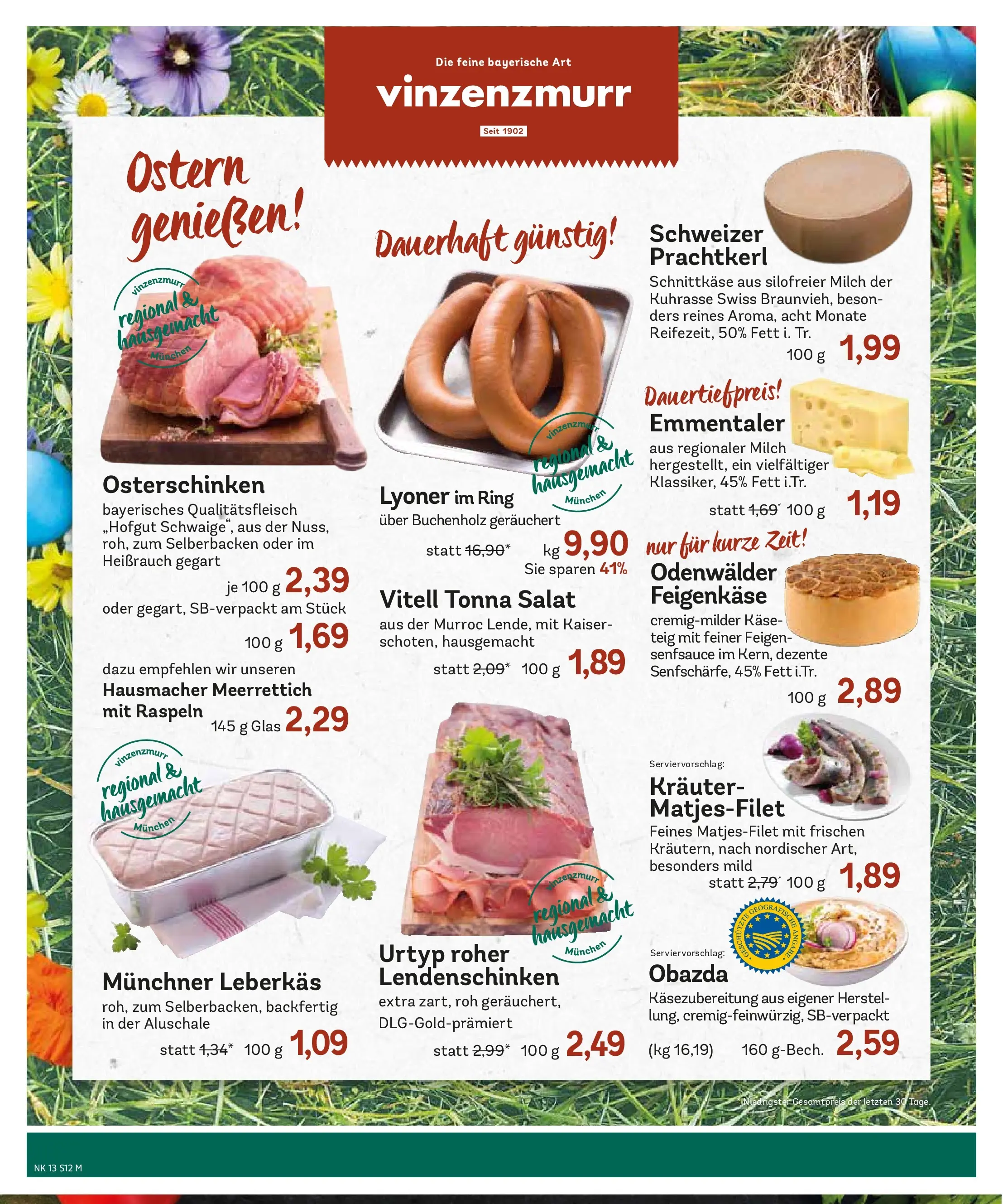 Edeka prospekt Ottobrunn	 (ab 22.03.2026) » Angebote Online | Seite: 14 | Produkte: Milch, Käse, Salat