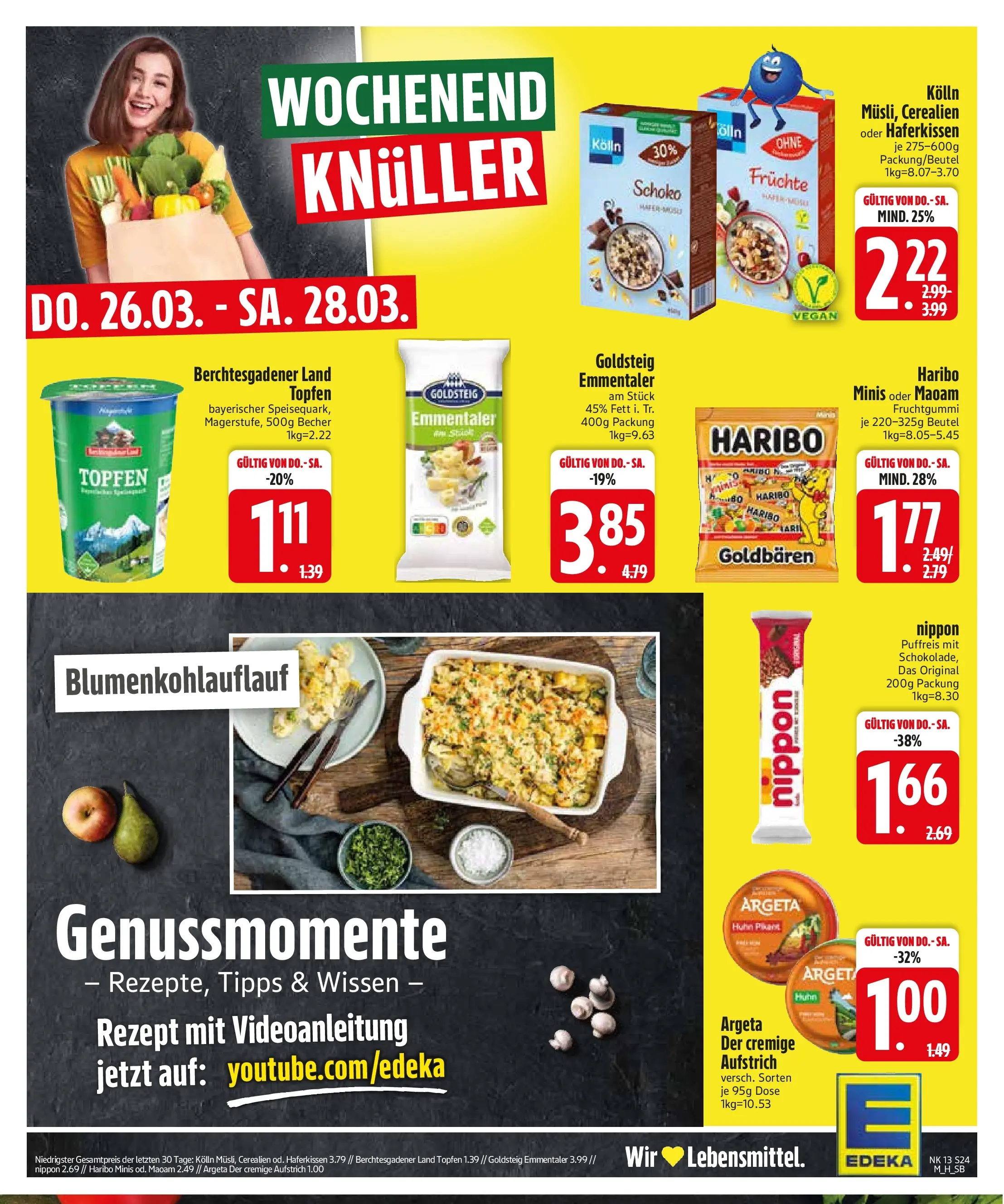 Edeka prospekt München	 (ab 22.03.2026) » Angebote Online | Seite: 26 | Produkte: Kolln, Haribo, Quark