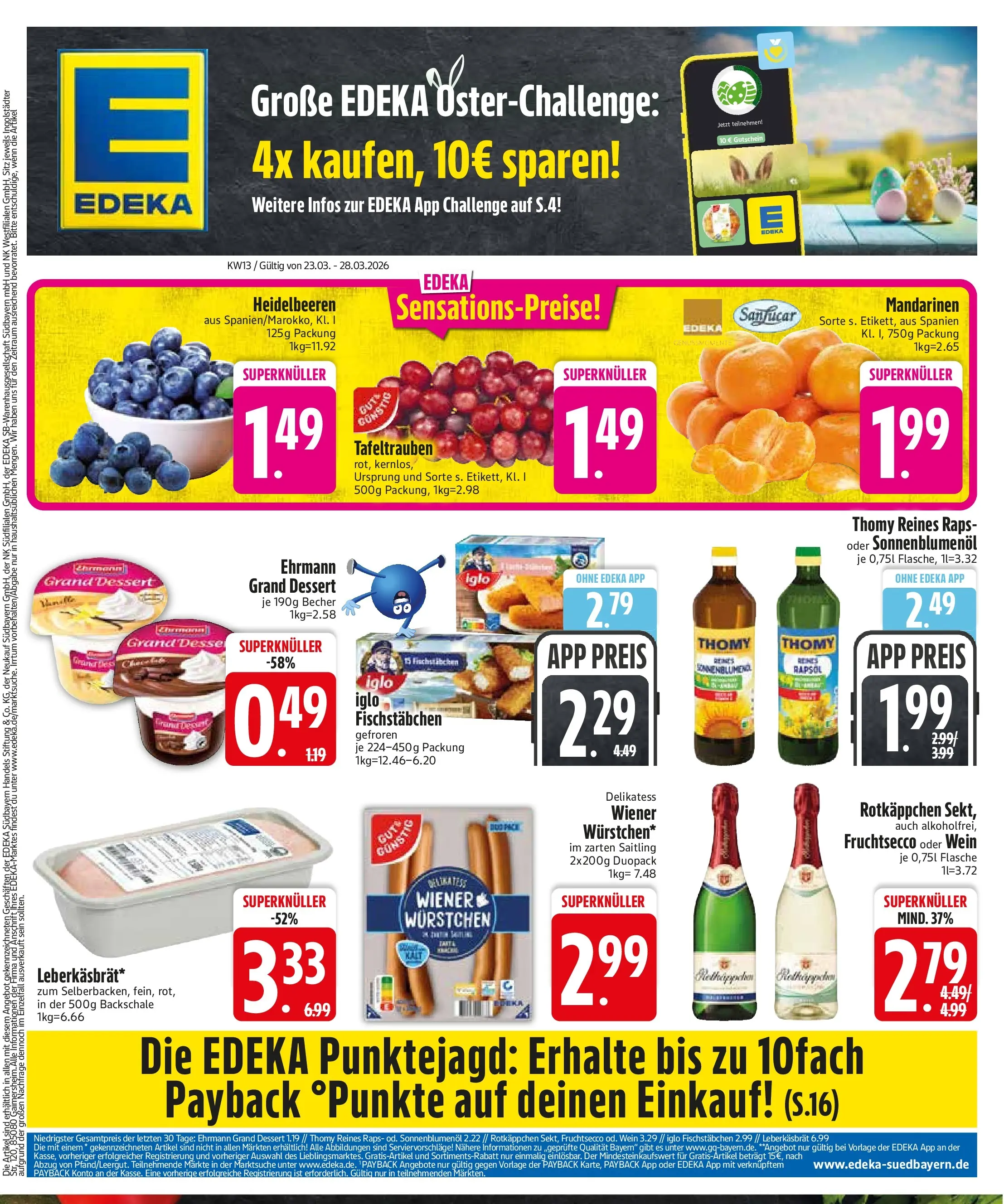 Edeka prospekt München	 (ab 22.03.2026) » Angebote Online | Seite: 3 | Produkte: Rapsöl, Sonnenblumenol, Mandarinen, Fruchtsecco