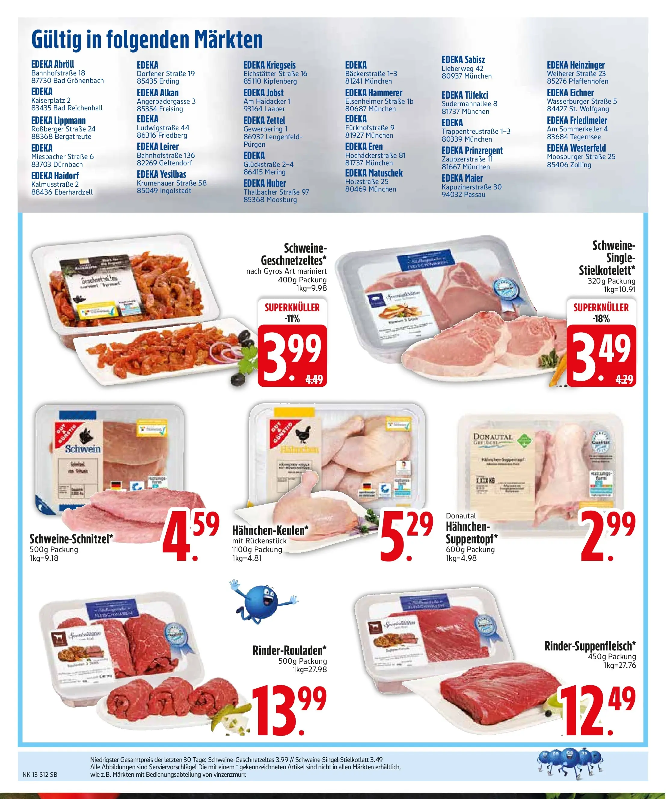 Edeka prospekt München	 (ab 22.03.2026) » Angebote Online | Seite: 14 | Produkte: Hahnchen, Bad, Gyros