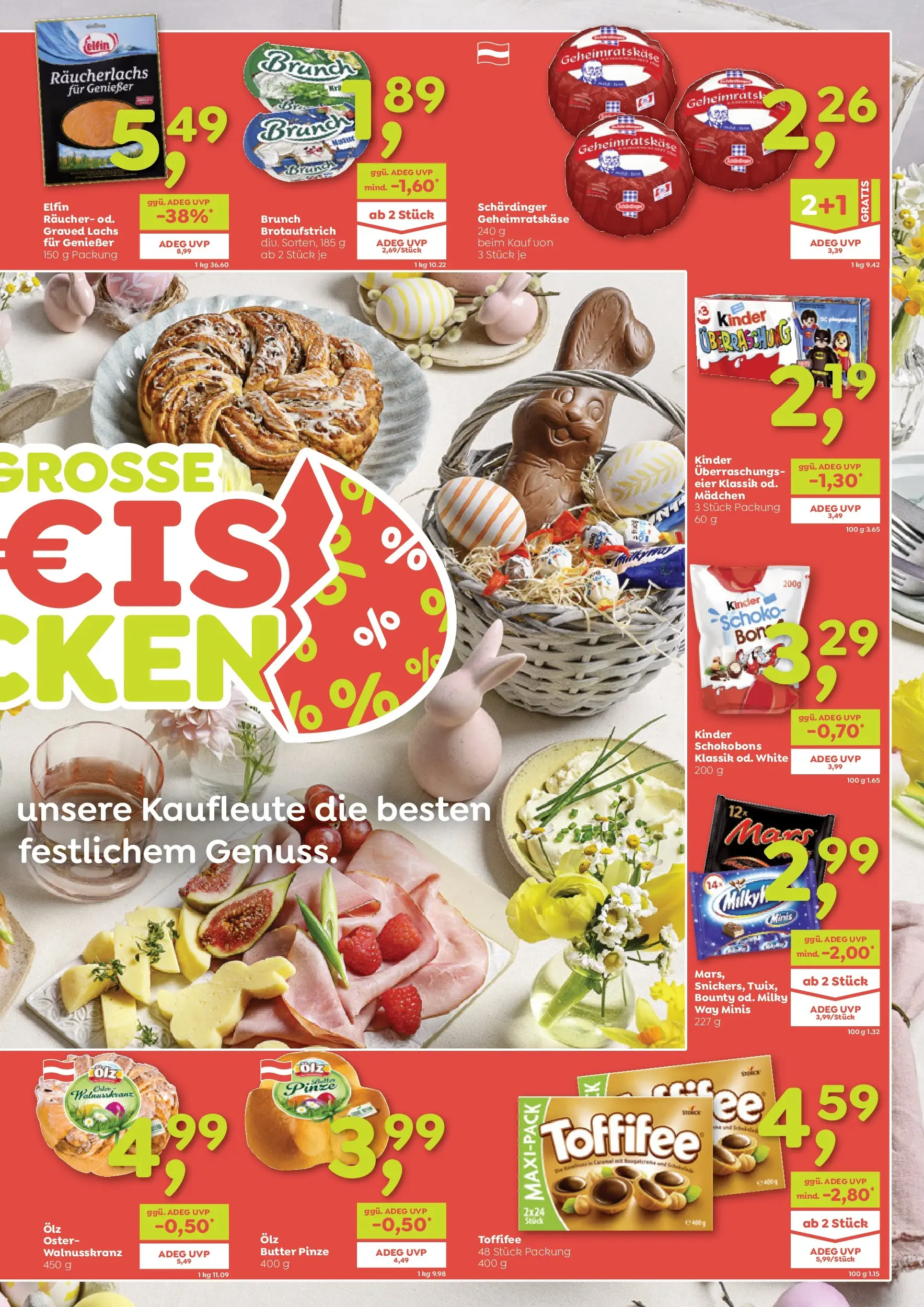 ADEG Weissenbach, Hermagor, Möderbrugg von 26.03.2026 - Aktuelle Angebote | Seite: 3 | Produkte: Butter, Eier