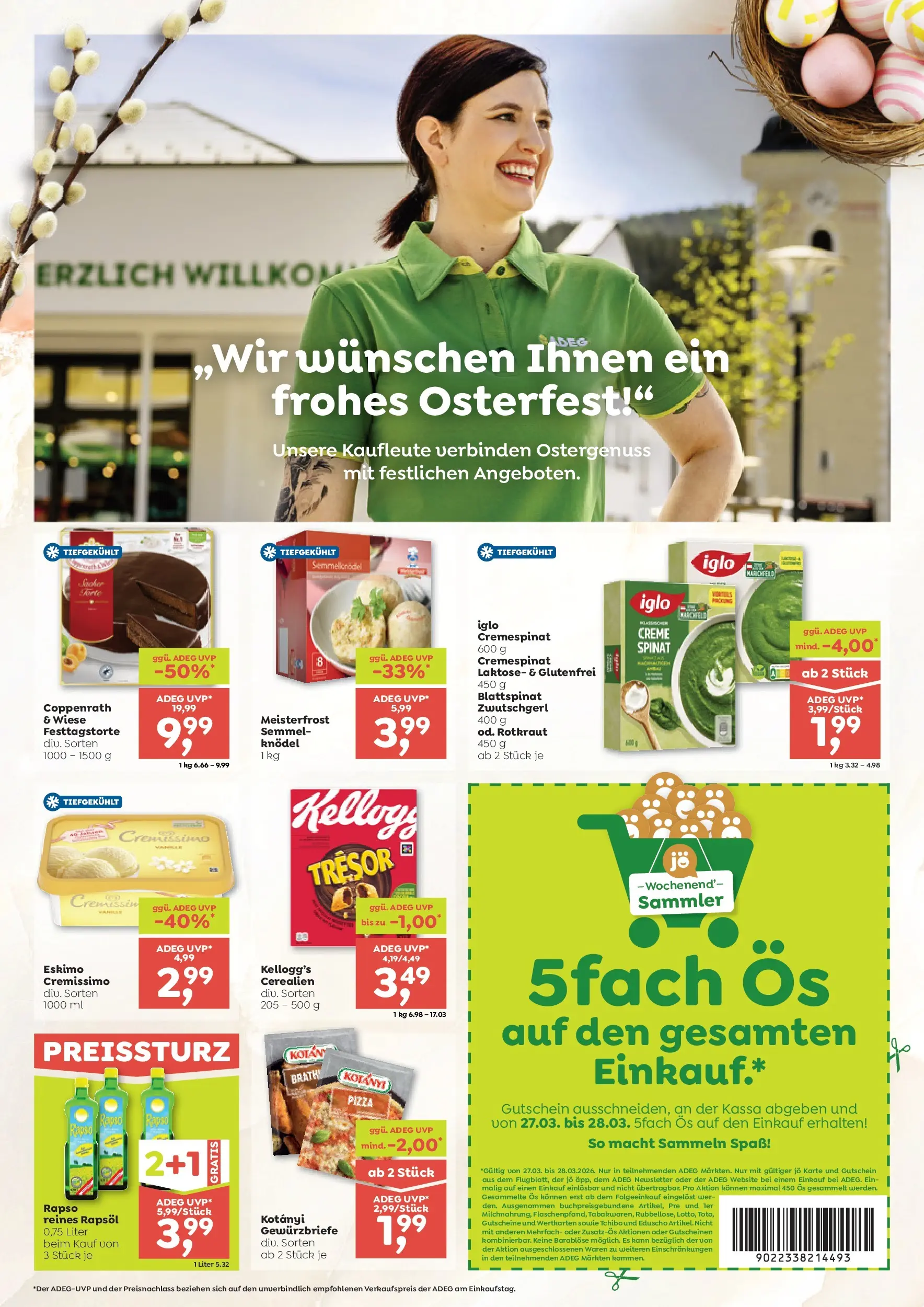 ADEG Weissenbach, Hermagor, Möderbrugg von 26.03.2026 - Aktuelle Angebote | Seite: 8 | Produkte: Pizza