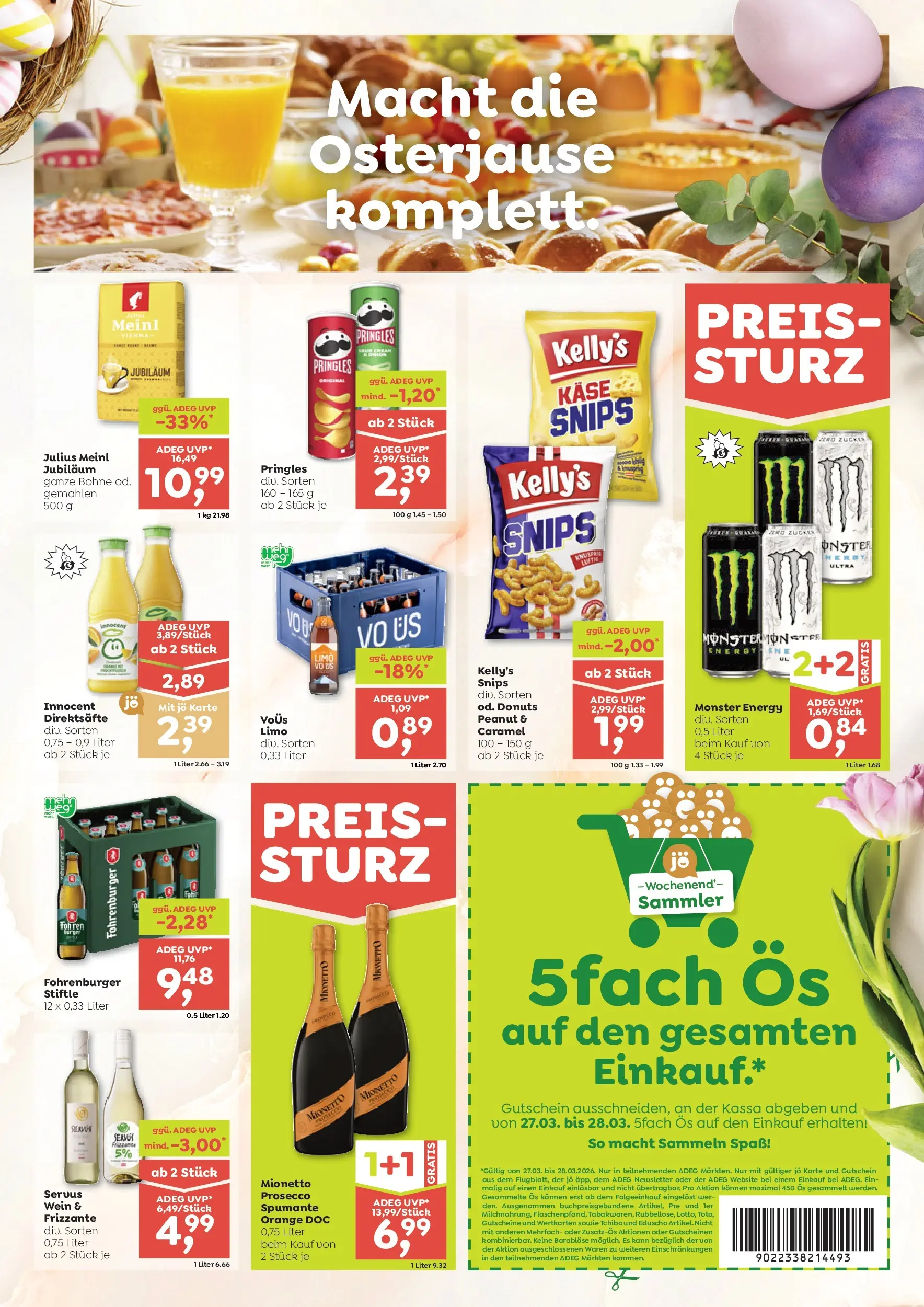 ADEG Sonntag, Laterns, Schoppernau von 26.03.2026 - Aktuelle Angebote | Seite: 5 | Produkte: Käse, Wein