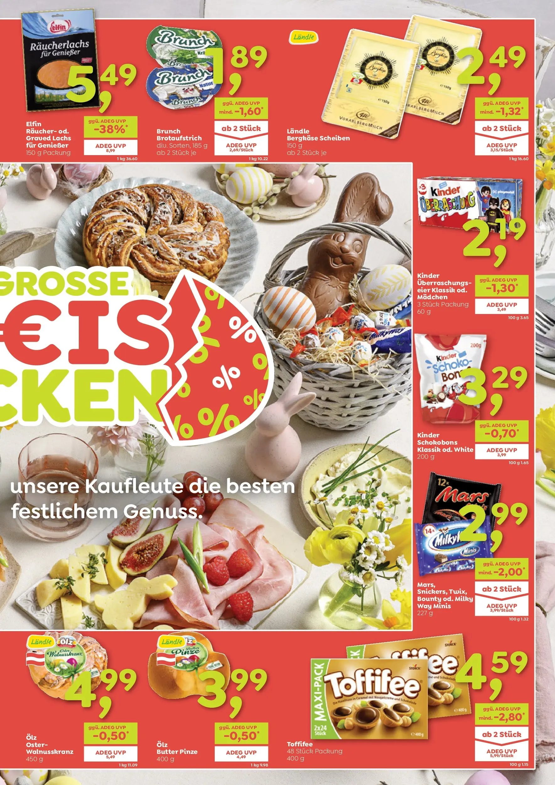 ADEG Wolfurt, Feldkirch, Nenzing von 26.03.2026 - Aktuelle Angebote | Seite: 3 | Produkte: Butter, Eier