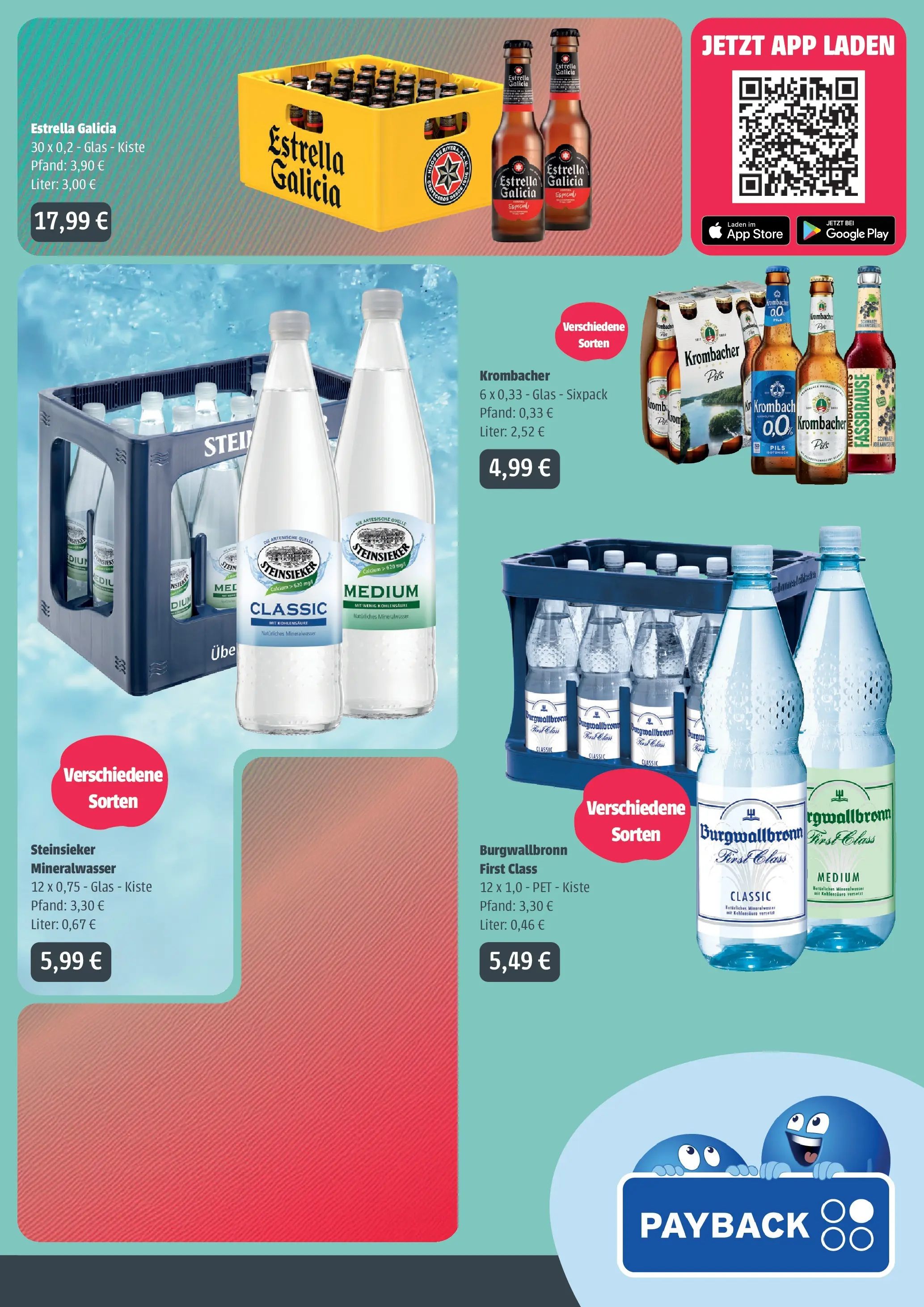 Angebote - Getränke Ellerkamp: Getränkeangebote (ab 22.03.2026) zum Blättern | Seite: 3 | Produkte: Pils, Mineralwasser, Krombacher, Fassbrause