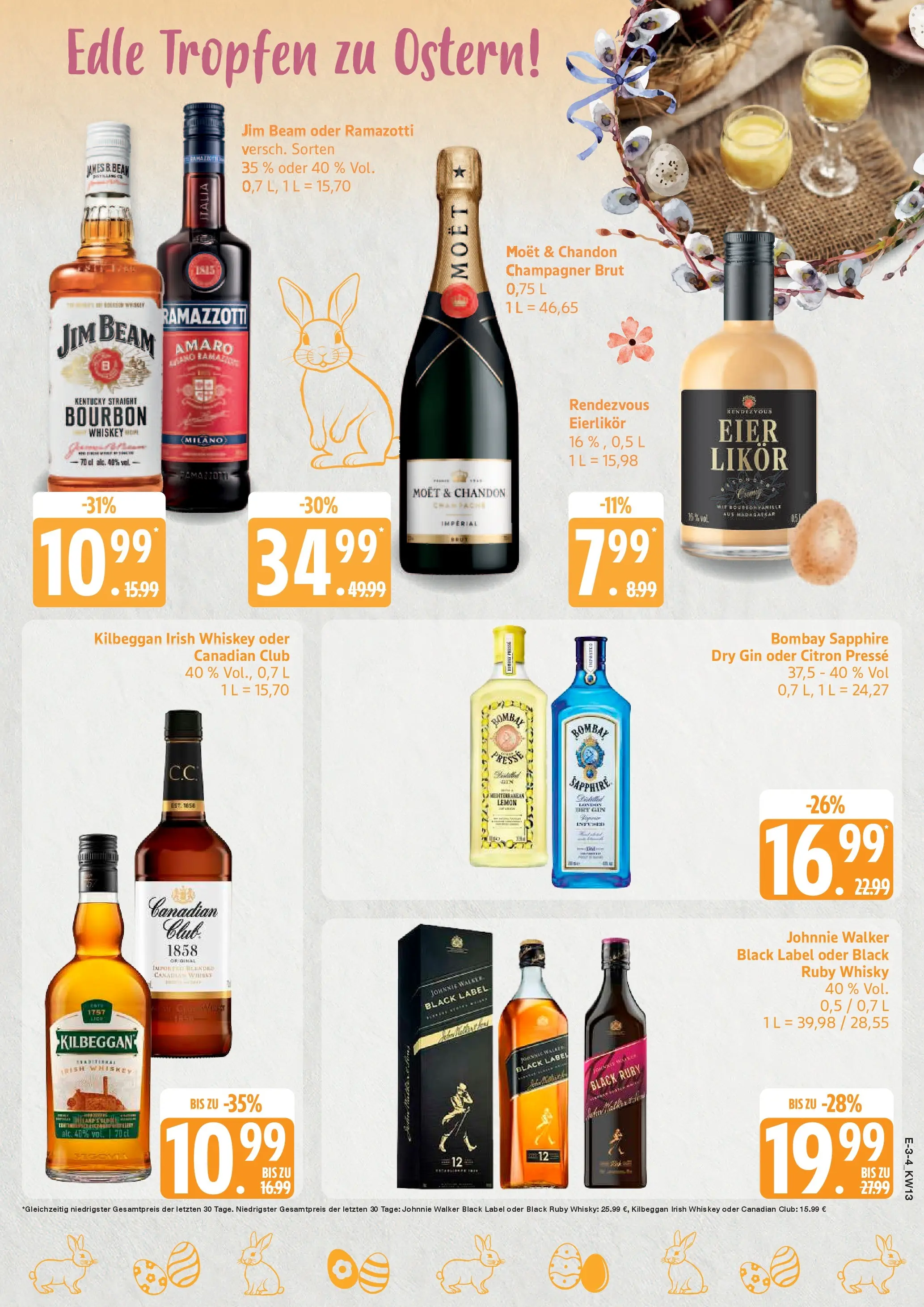 Edeka prospekt Rostock	 (ab 22.03.2026) » Angebote Online | Seite: 3 | Produkte: Jim beam, Likör, Whiskey, Ramazzotti