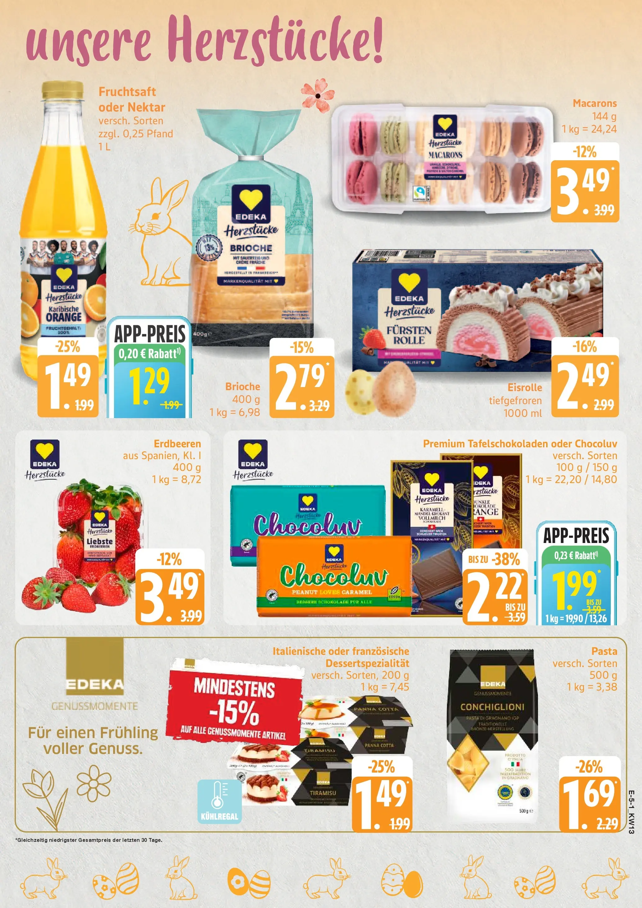 Edeka prospekt Rostock	 (ab 22.03.2026) » Angebote Online | Seite: 5 | Produkte: Schokolade, Creme, Pasta, Erdbeeren