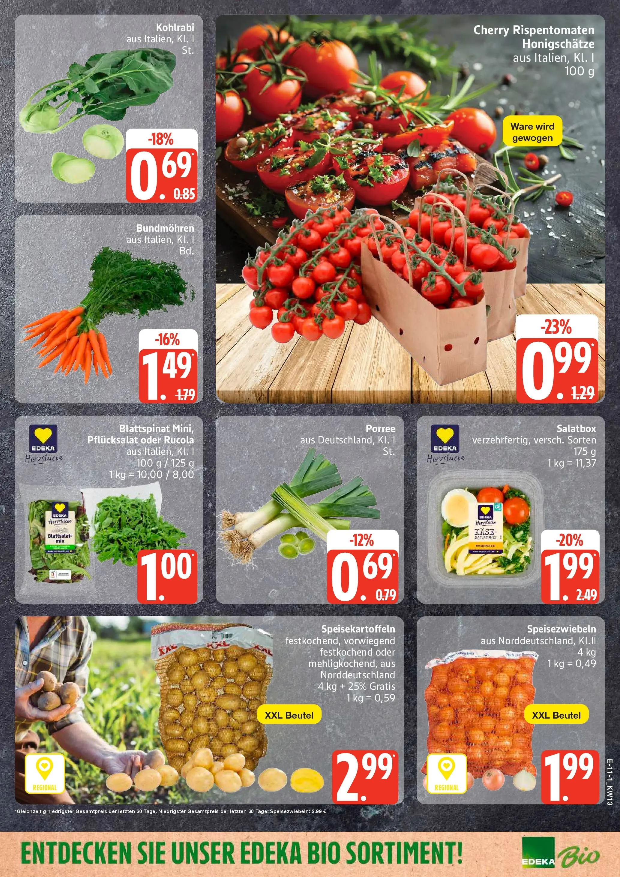 Edeka prospekt Rostock	 (ab 22.03.2026) » Angebote Online | Seite: 13 | Produkte: Käse, Rucola, Kohlrabi