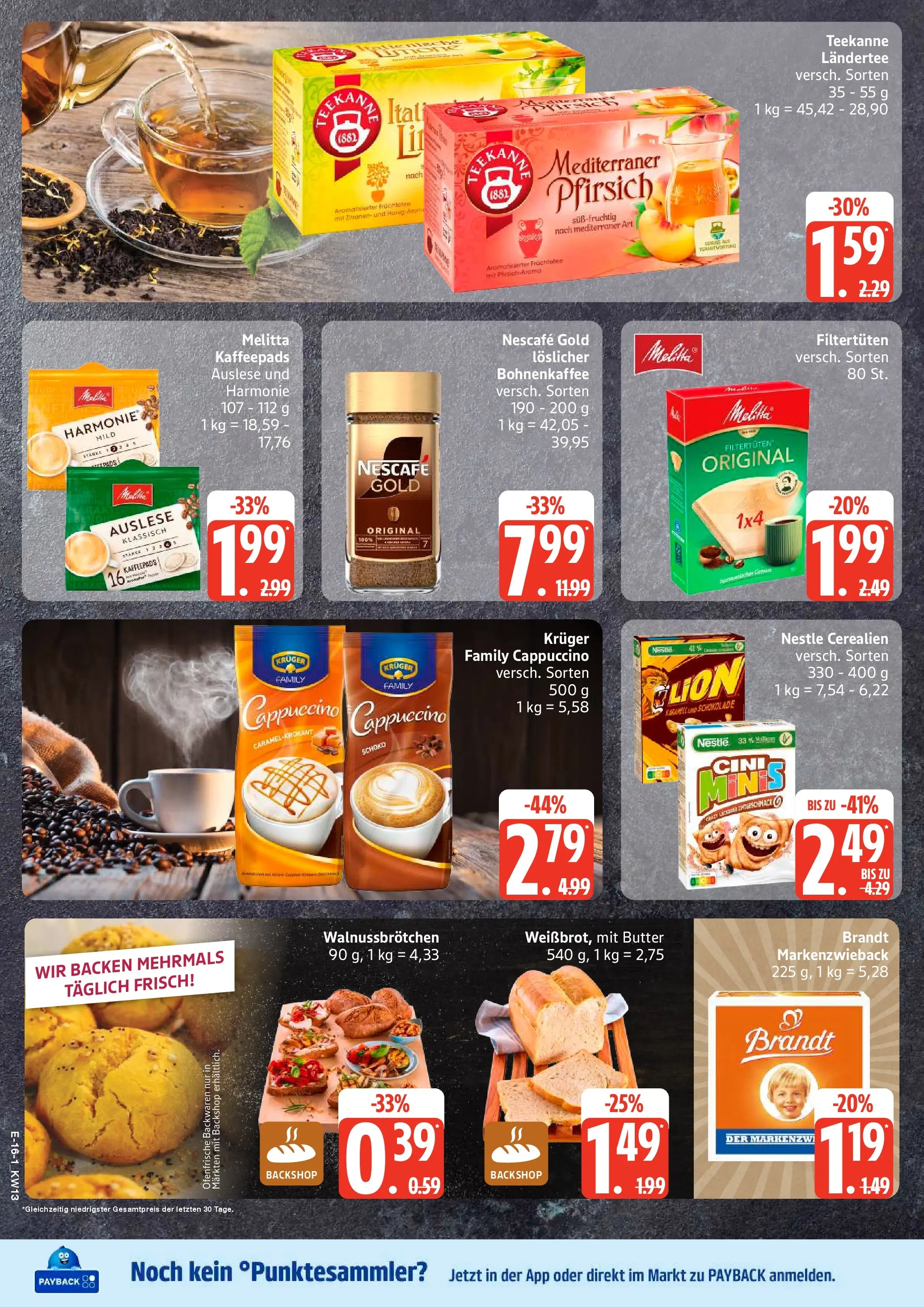 Edeka prospekt Rostock	 (ab 22.03.2026) » Angebote Online | Seite: 18 | Produkte: Melitta, Kaffeepads, Pfirsich, Teekanne