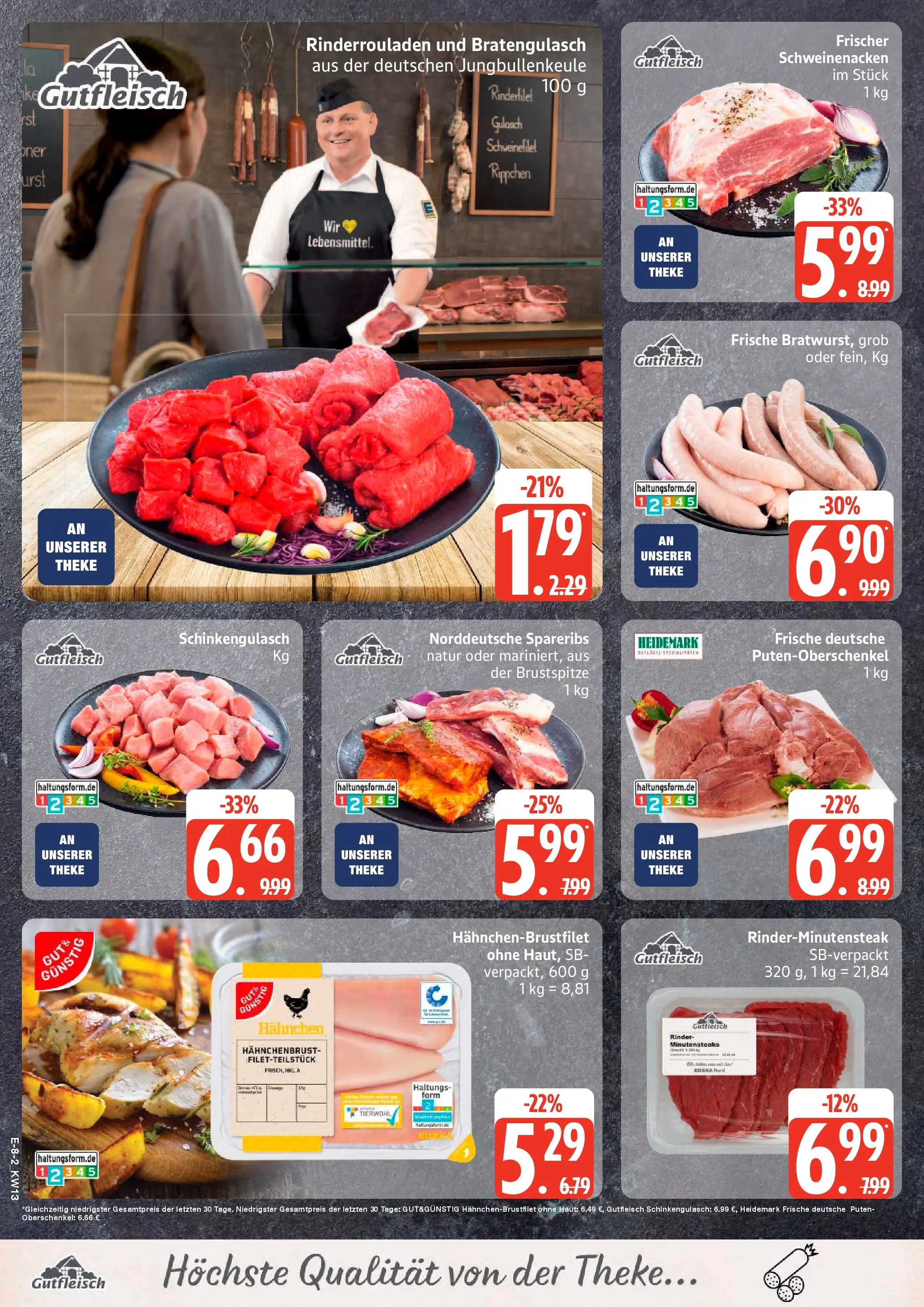 Edeka prospekt Bremervörde	 (ab 22.03.2026) » Angebote Online | Seite: 8 | Produkte: Hahnchen, Schweinenacken, Schweinefilet, Hahnchenbrust