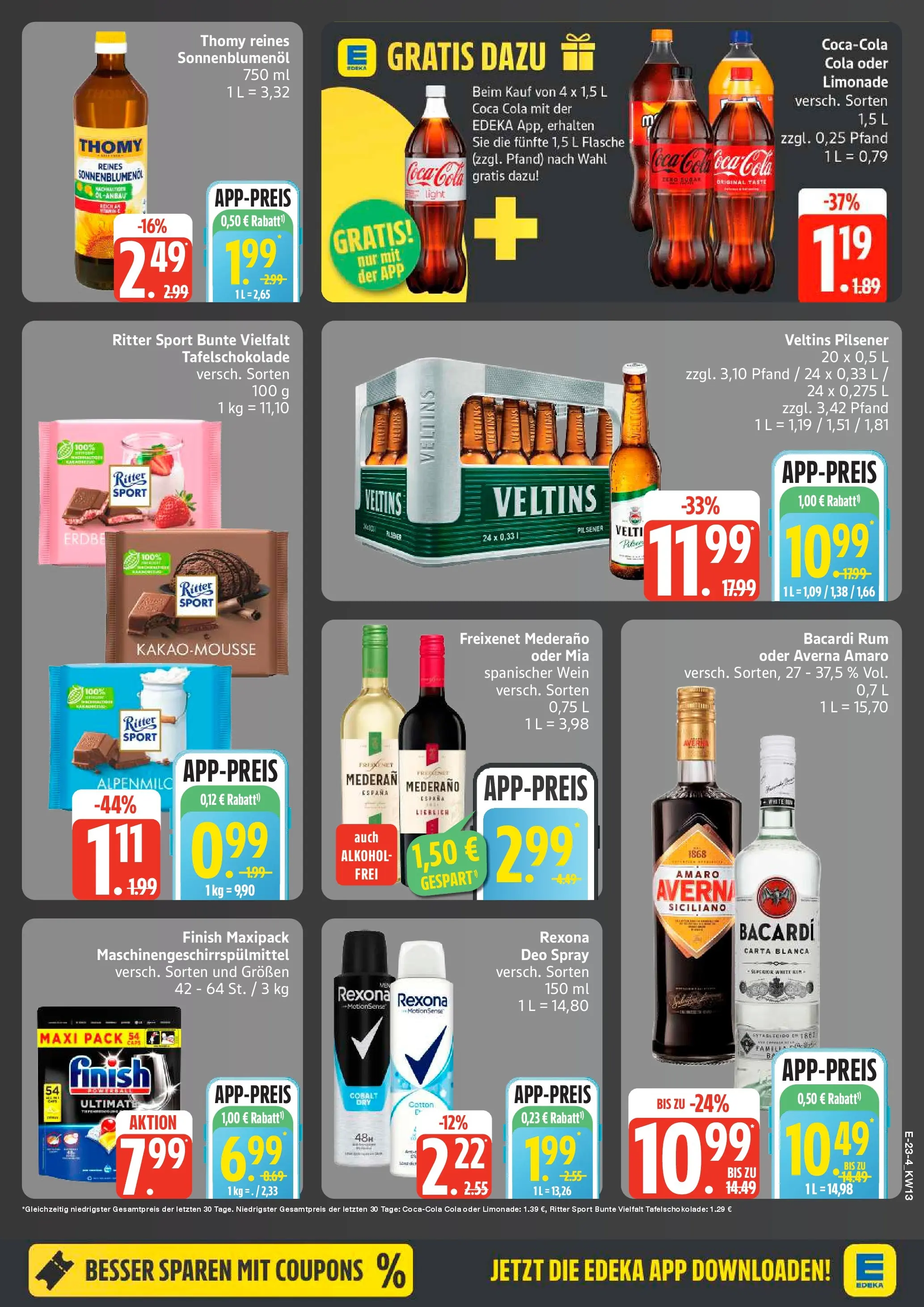 Edeka prospekt Rostock	 (ab 22.03.2026) » Angebote Online | Seite: 25 | Produkte: Bacardi, Freixenet, Ritter sport, Wein