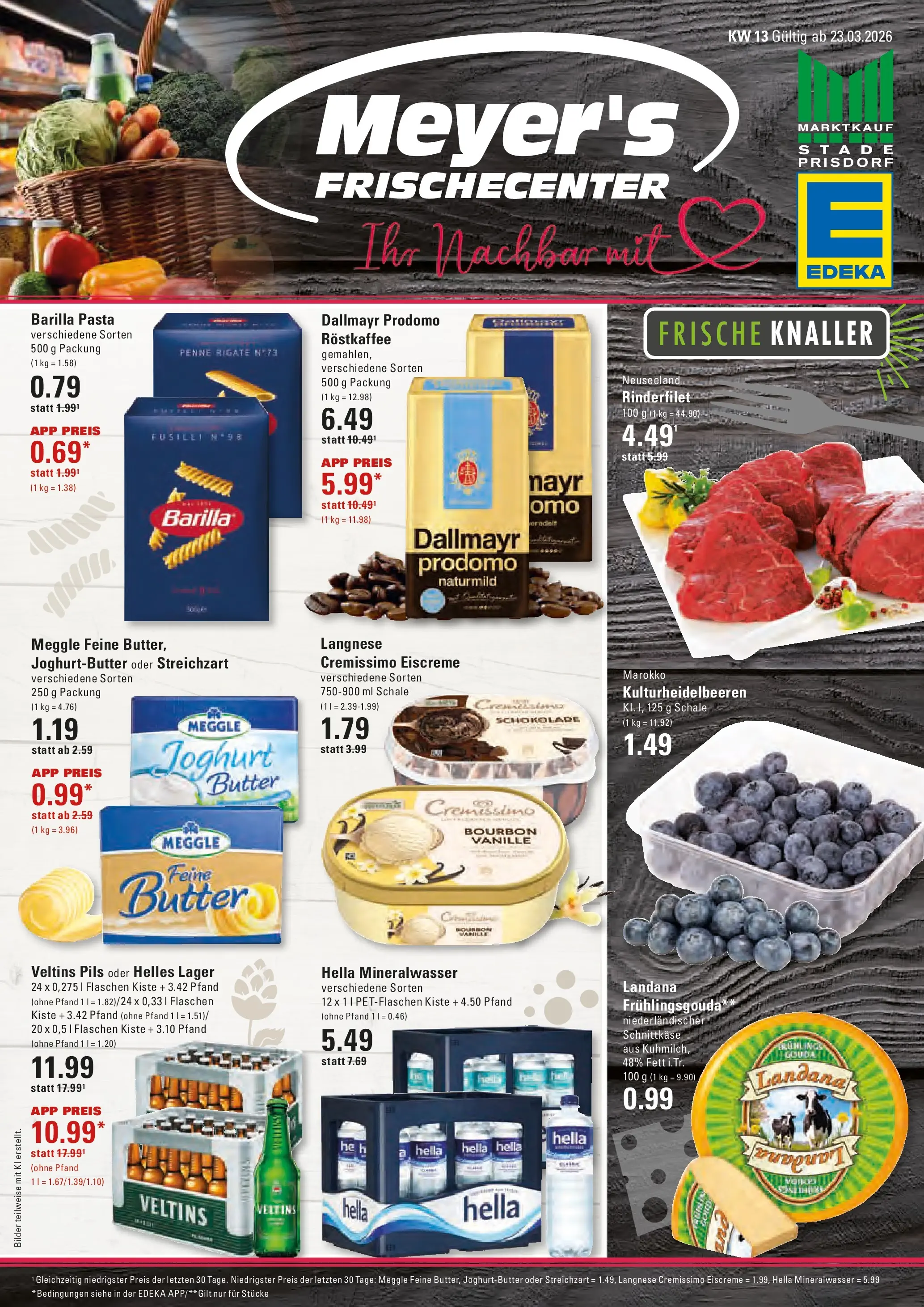 Edeka prospekt Stade	 (ab 23.03.2026) » Angebote Online | Seite: 1 | Produkte: Gouda, Eiscreme, Dallmayr, Bourbon