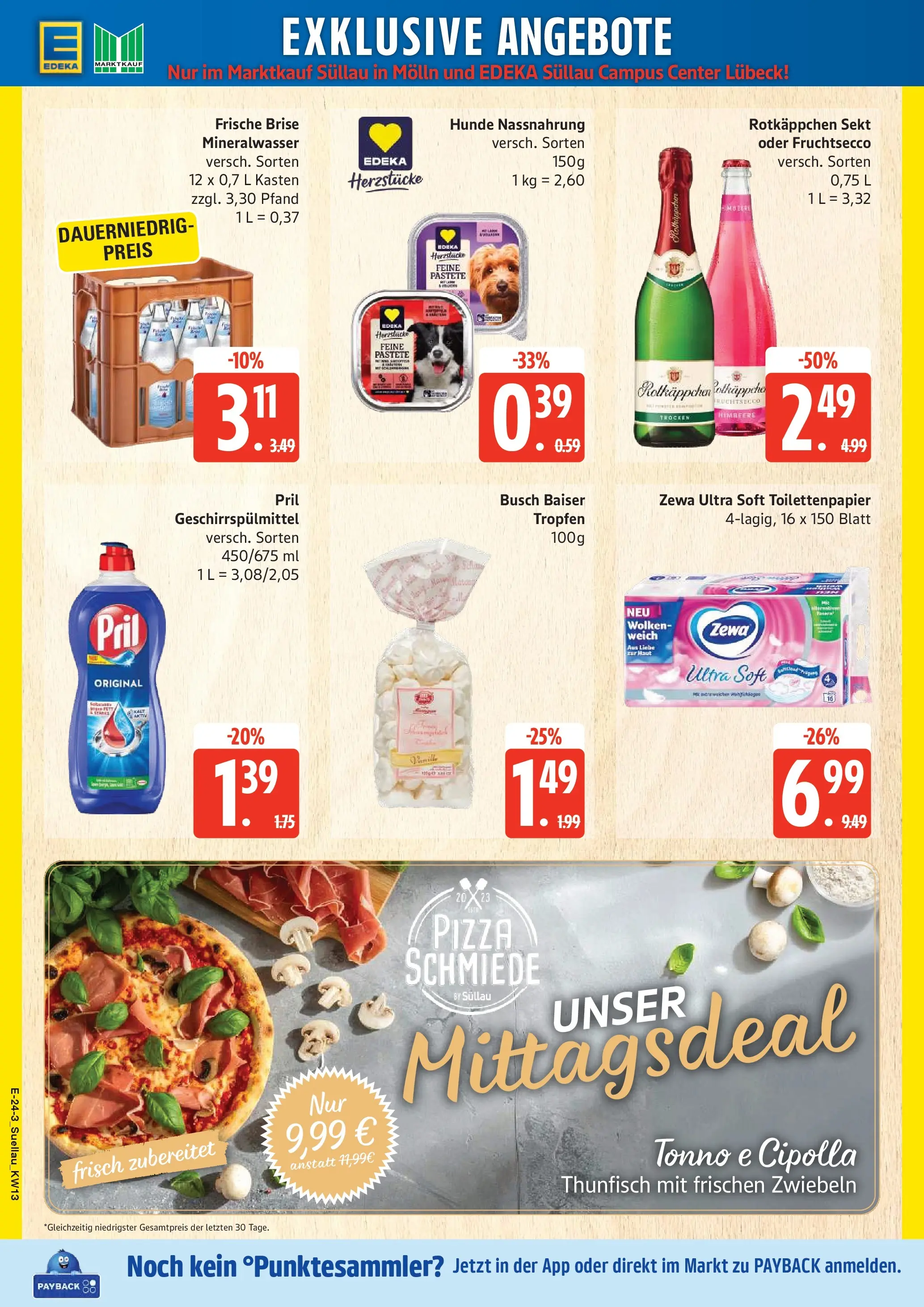 Edeka prospekt Ratzeburg	 (ab 23.03.2026) » Angebote Online | Seite: 26 | Produkte: Zwiebeln, Himbeere, Pizza, Toilettenpapier