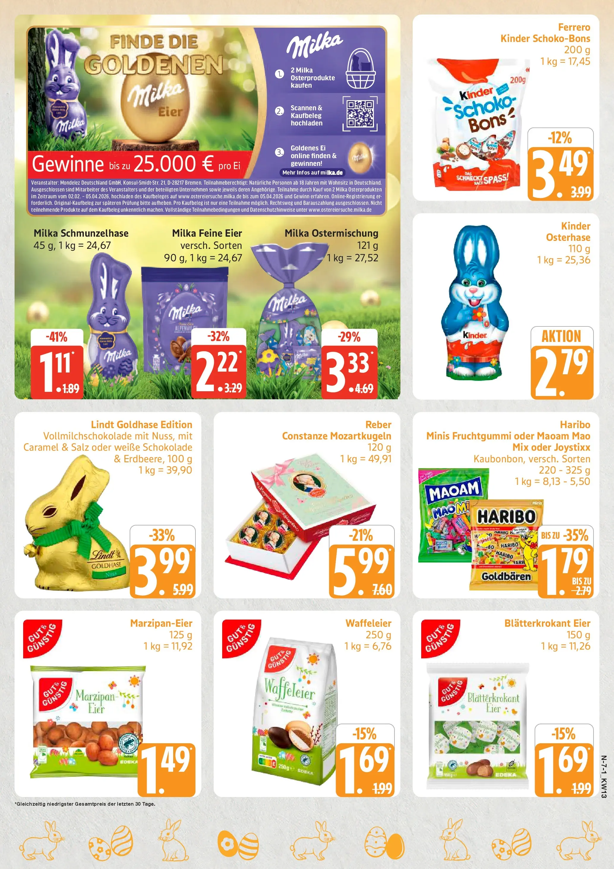 Marktkauf Prospekt Cuxhaven	 (ab 22.03.2026) » Angebote online | Seite: 7 | Produkte: Haribo, Eier, Milka, Salz