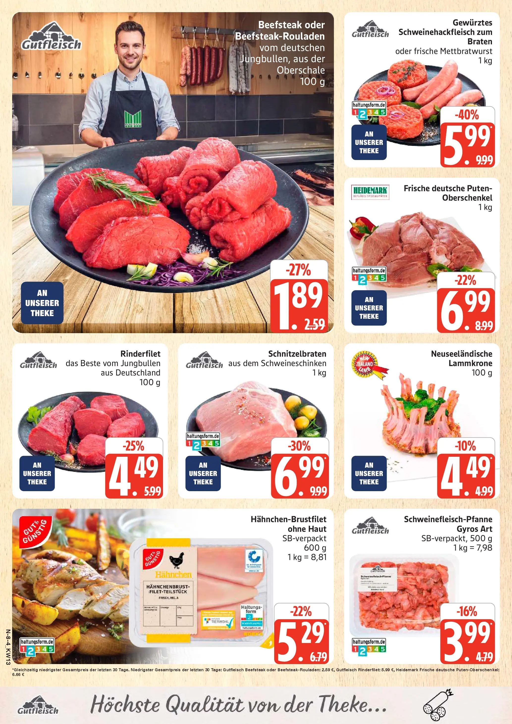 Angebote (ab 23.03.2026) » Angebote Online | Seite: 8 | Produkte: Hahnchen, Theke, Rinderfilet, Hahnchenbrust