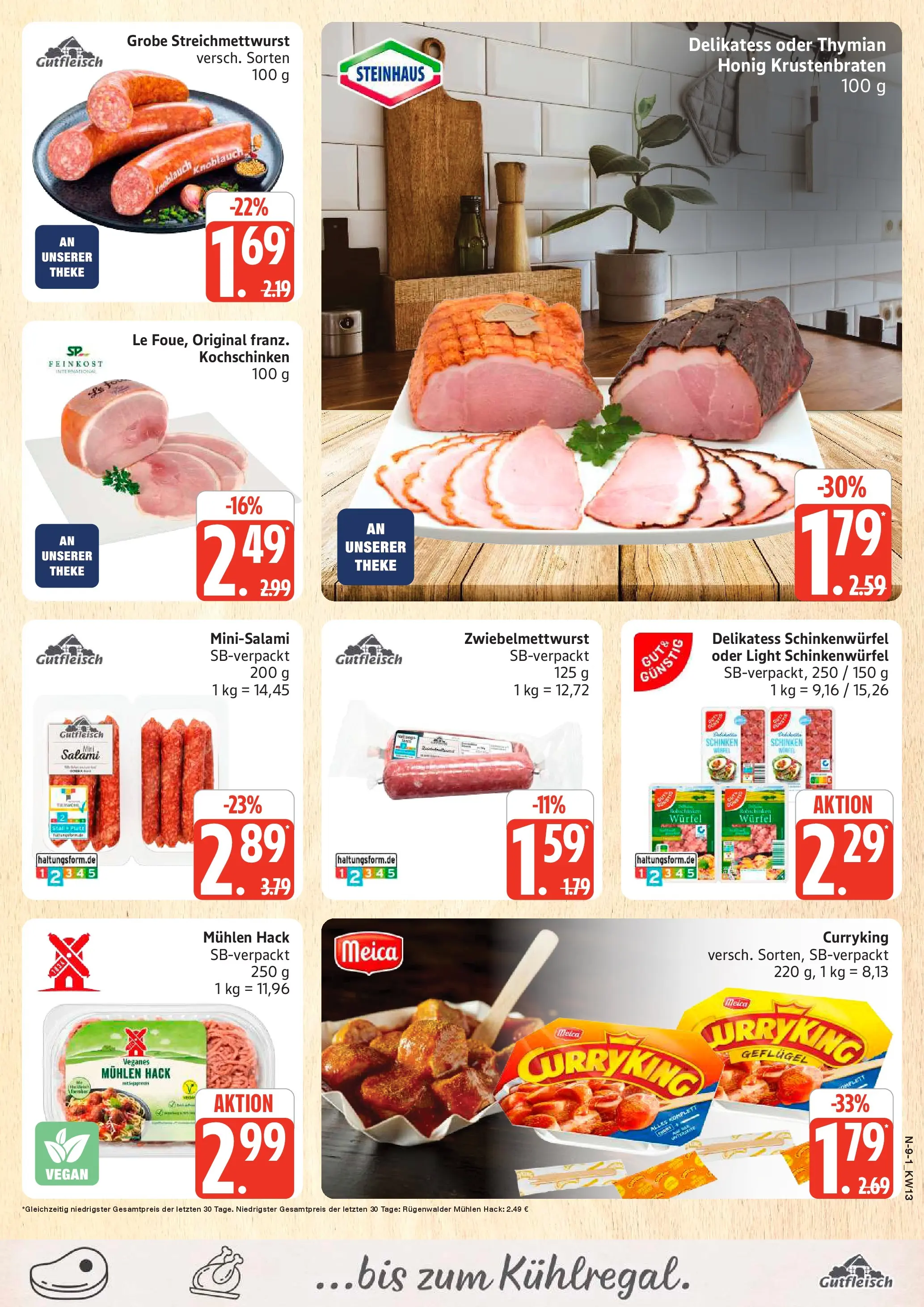 Marktkauf Prospekt Cuxhaven	 (ab 22.03.2026) » Angebote online | Seite: 9 | Produkte: Theke, Meica, Salami, Schinken