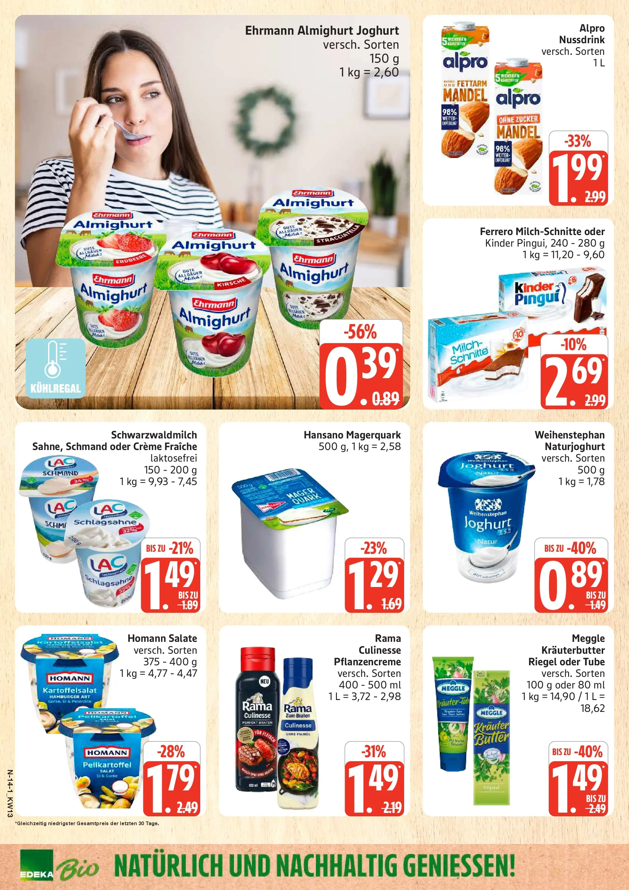 Marktkauf Prospekt Cuxhaven	 (ab 22.03.2026) » Angebote online | Seite: 14 | Produkte: Butter, Kräuterbutter, Creme, Zucker