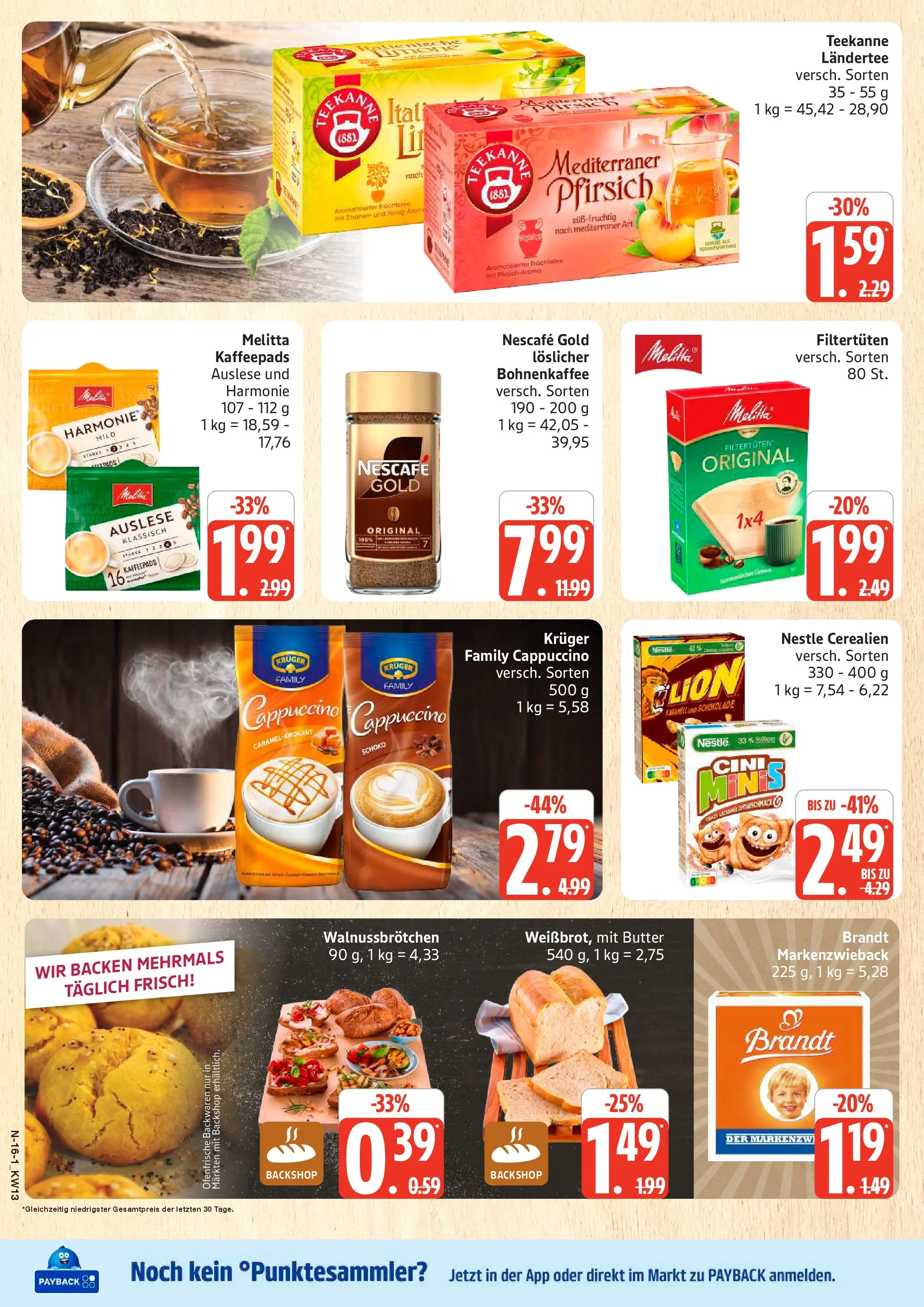 Marktkauf Prospekt Cuxhaven	 (ab 22.03.2026) » Angebote online | Seite: 16 | Produkte: Melitta, Kaffeepads, Nescafe, Nescafe gold