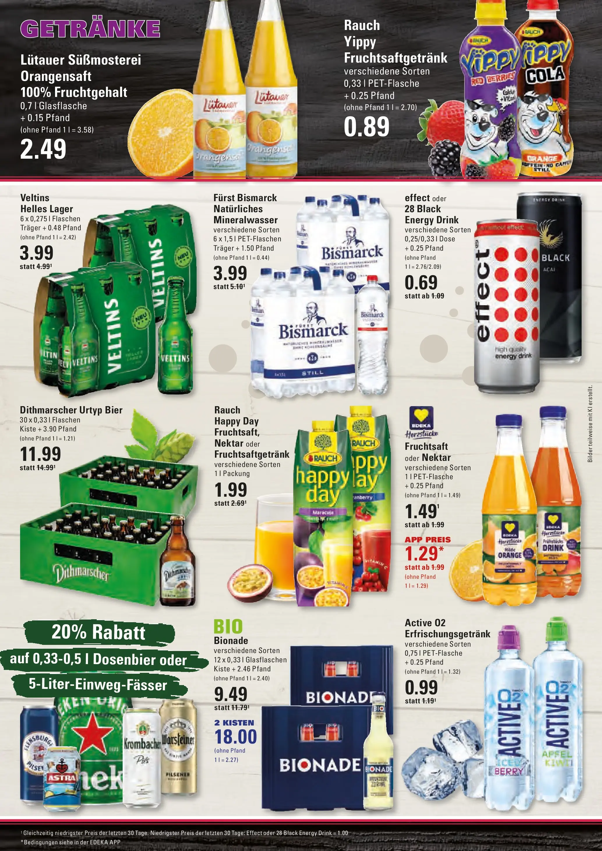 Edeka prospekt Stade	 (ab 23.03.2026) » Angebote Online | Seite: 14 | Produkte: Bier, Mineralwasser, Bilder, Veltins