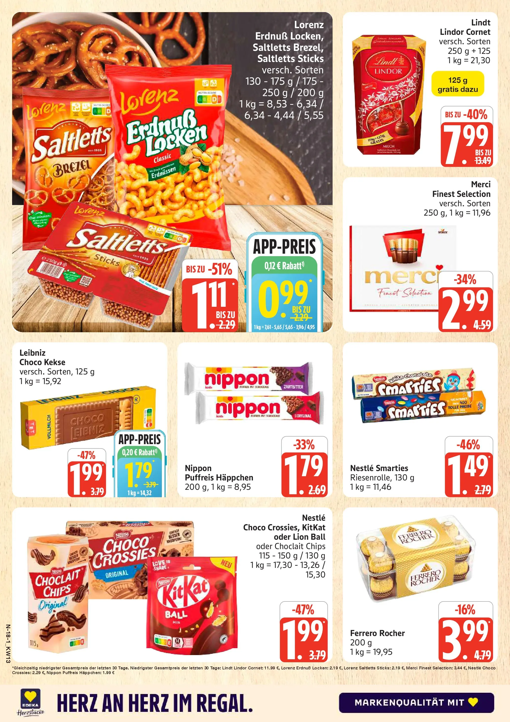 Marktkauf Prospekt Cuxhaven	 (ab 22.03.2026) » Angebote online | Seite: 18 | Produkte: Ferrero rocher, Milch, Smarties, Lindt