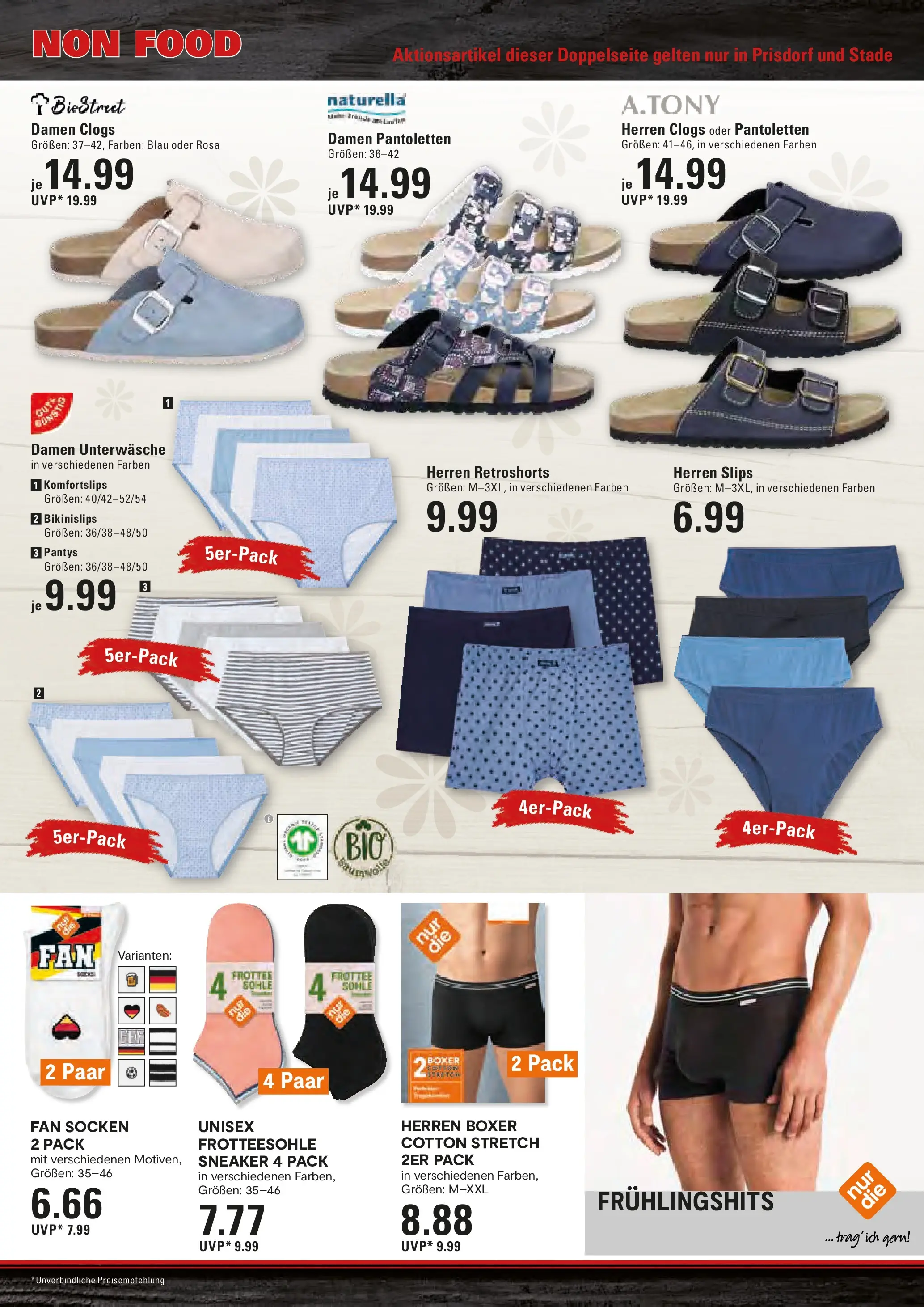 Edeka prospekt Stade	 (ab 23.03.2026) » Angebote Online | Seite: 19 | Produkte: Unterwäsche, Socken, Boxer