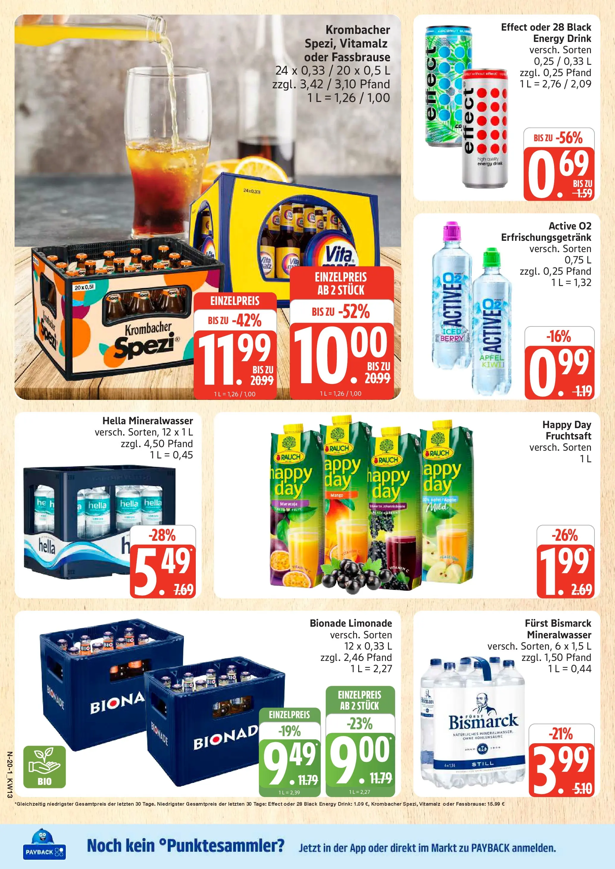 Marktkauf Prospekt Cuxhaven	 (ab 22.03.2026) » Angebote online | Seite: 20 | Produkte: Bionade, Apple, Krombacher, Fassbrause