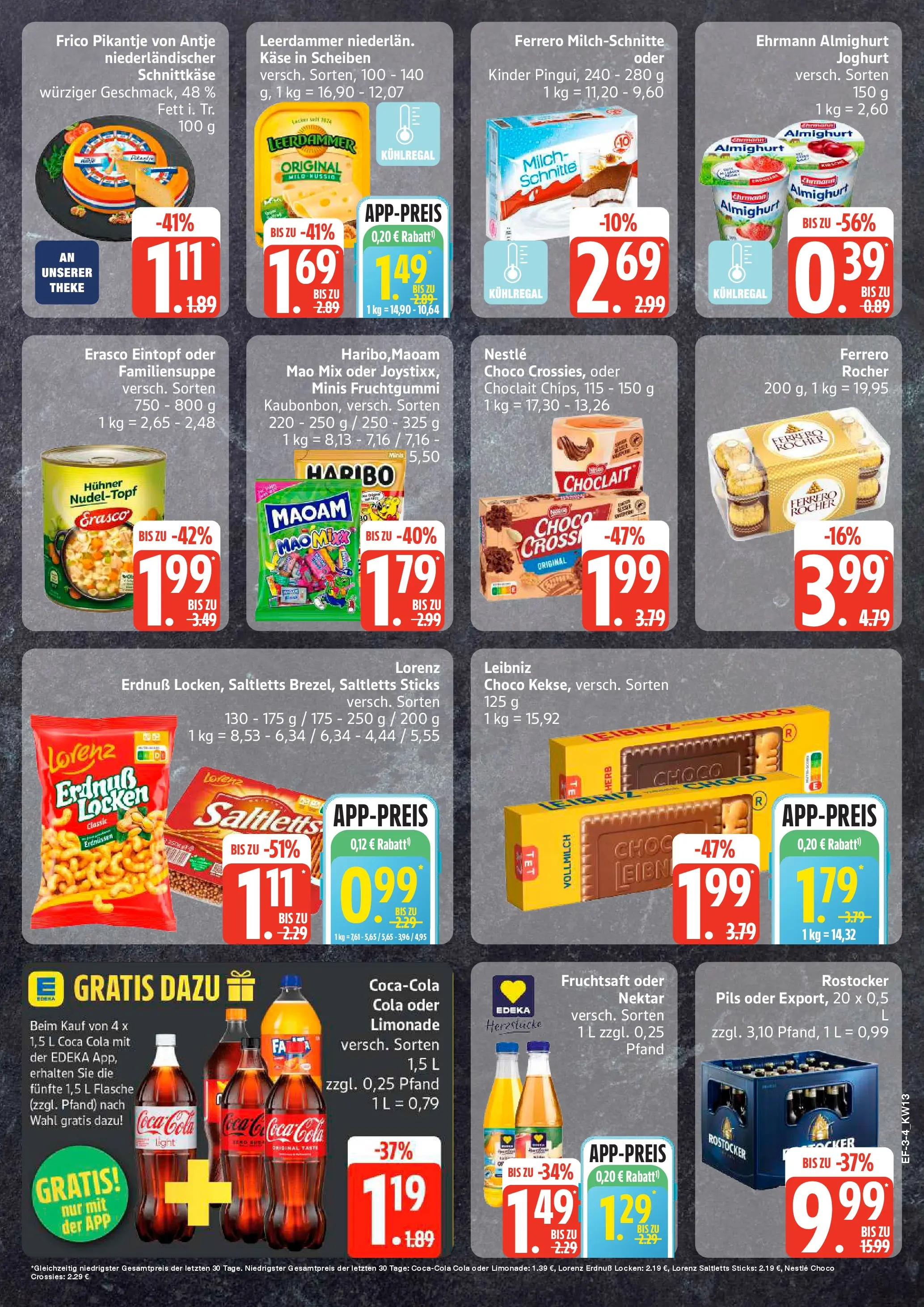 Edeka prospekt Lassan	 (ab 22.03.2026) » Angebote Online | Seite: 3 | Produkte: Ehrmann almighurt, Haribo, Cola, Pils