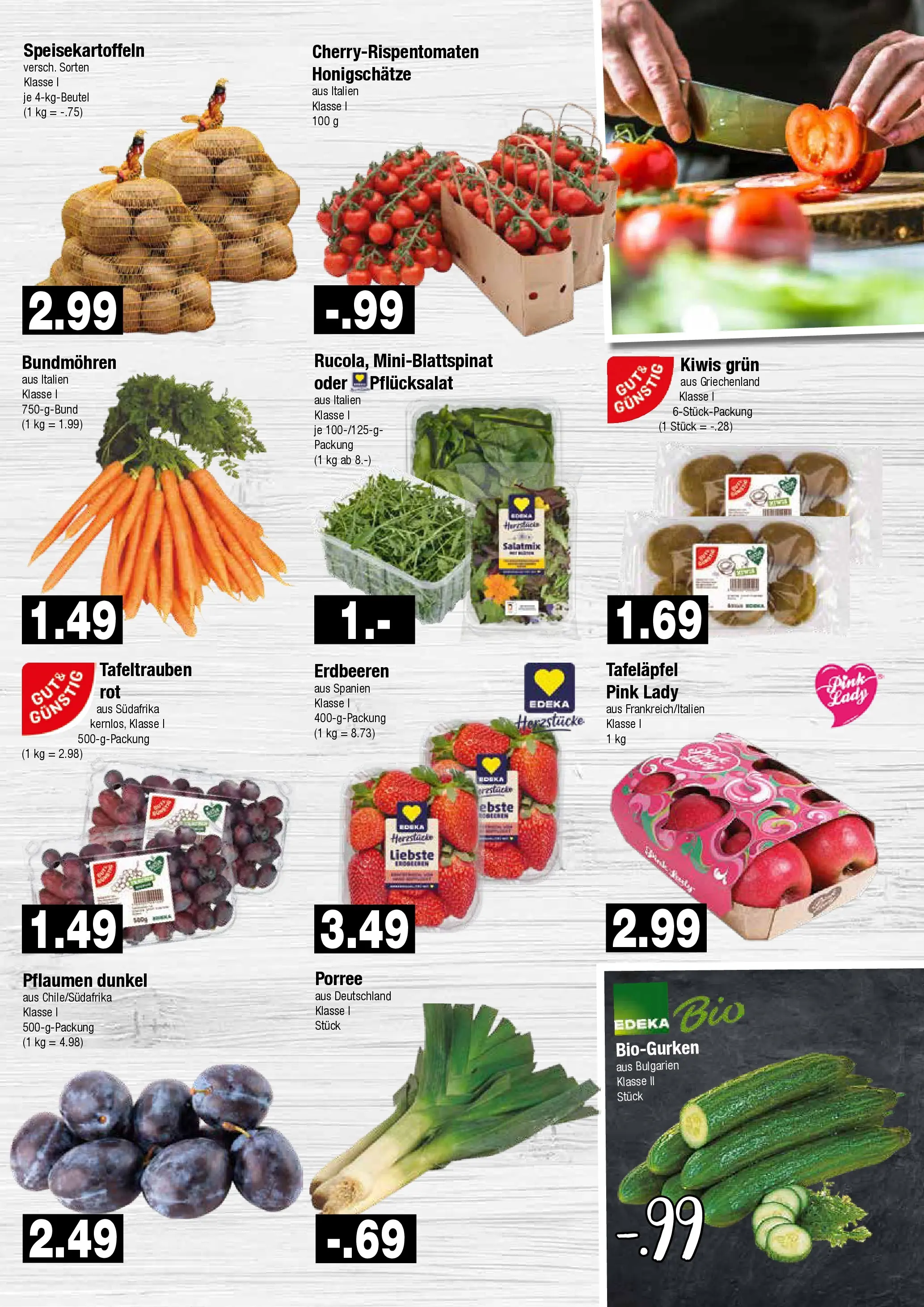 Edeka prospekt Hamburg	 (ab 23.03.2026) » Angebote Online | Seite: 3 | Produkte: Pflaumen, Erdbeeren, Kiwi