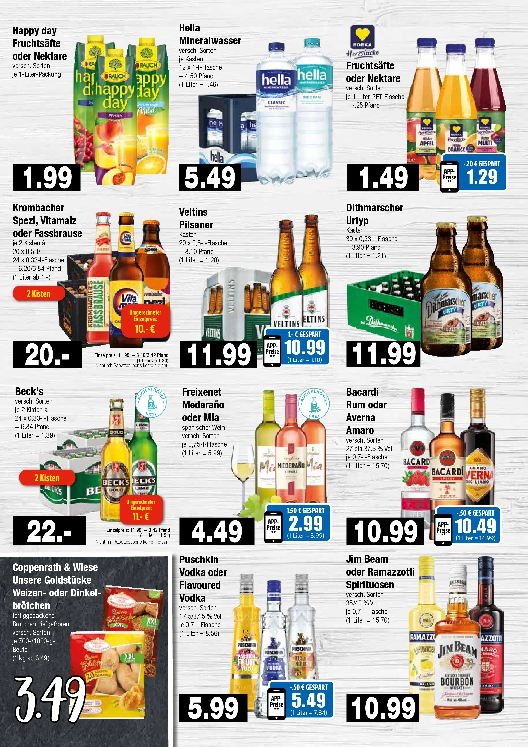 Edeka prospekt Hamburg	 (ab 23.03.2026) » Angebote Online | Seite: 7 | Produkte: Freixenet, Krombacher, Vodka, Bourbon