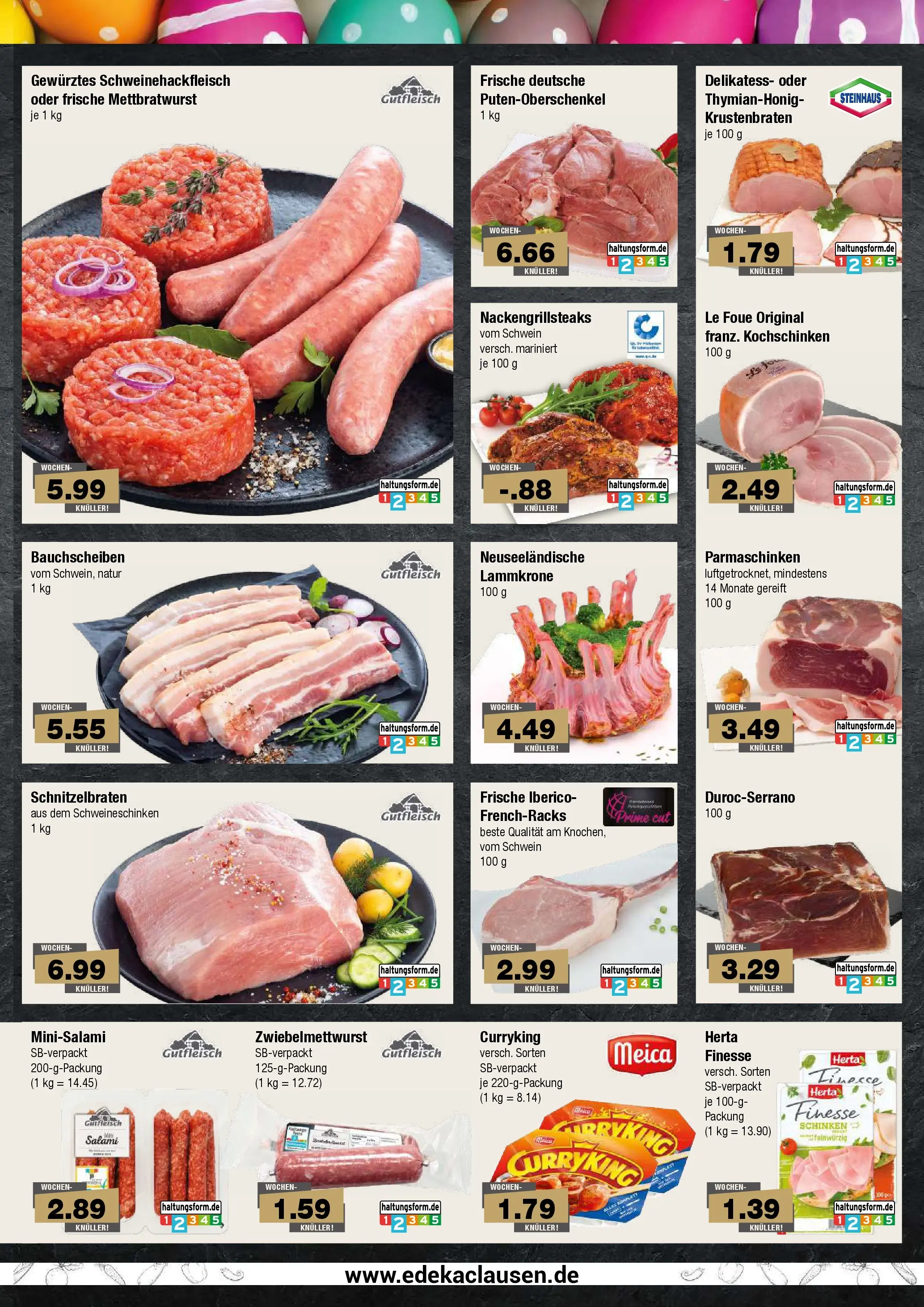 Edeka prospekt Hamburg	 (ab 23.03.2026) » Angebote Online | Seite: 3 | Produkte: Krustenbraten, Meica, Salami, Herta finesse