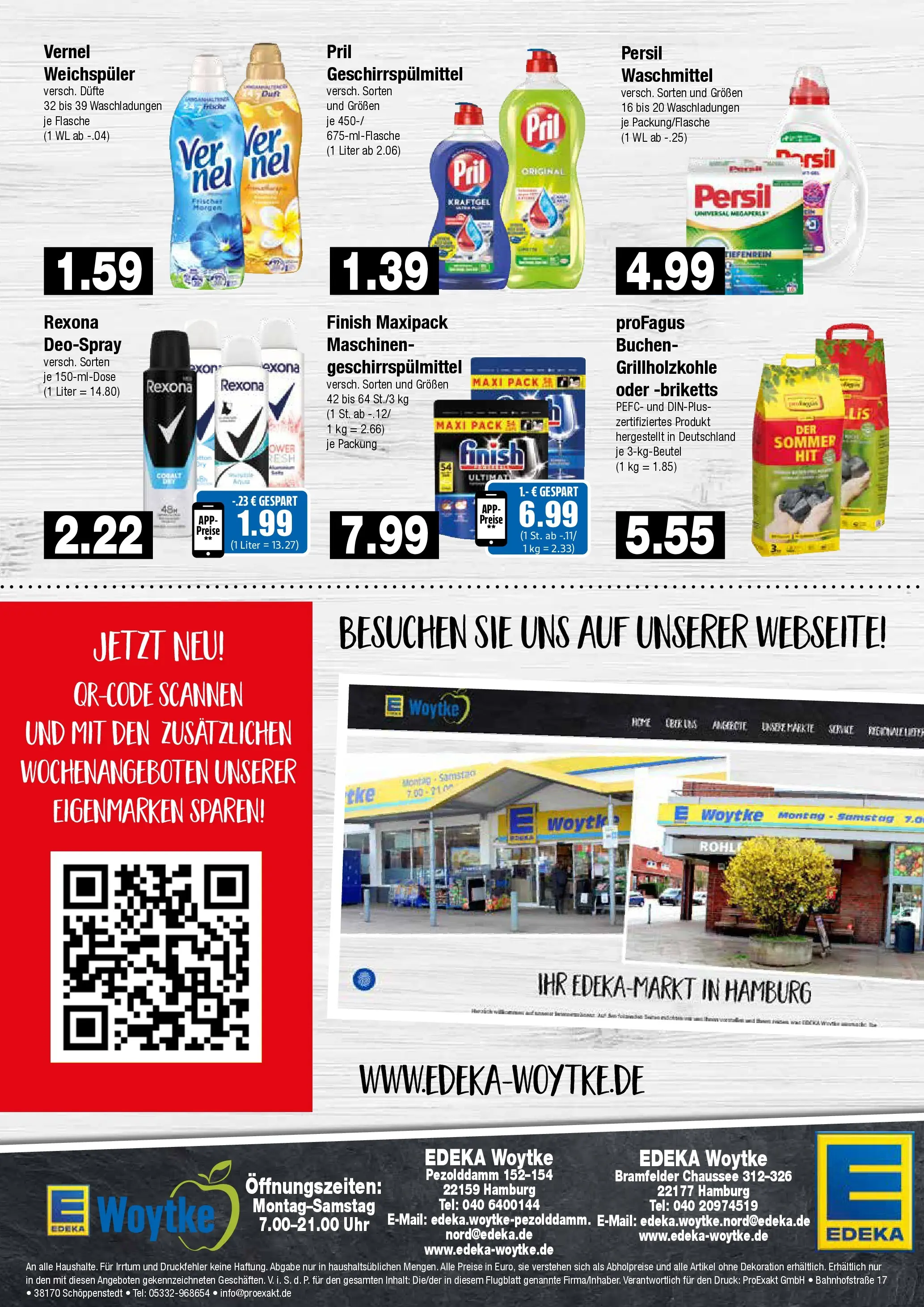 Edeka prospekt Hamburg	 (ab 23.03.2026) » Angebote Online | Seite: 8 | Produkte: Geschirrspülmittel, Deospray, Uhr, Vernel
