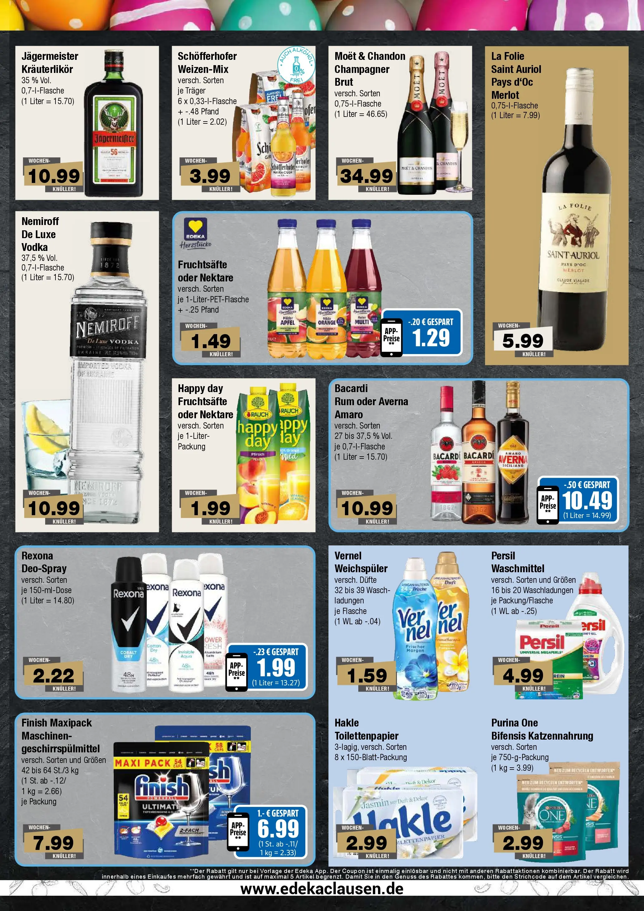 Edeka prospekt Hamburg	 (ab 23.03.2026) » Angebote Online | Seite: 7 | Produkte: Finish, Jägermeister, Waschmittel, Vodka