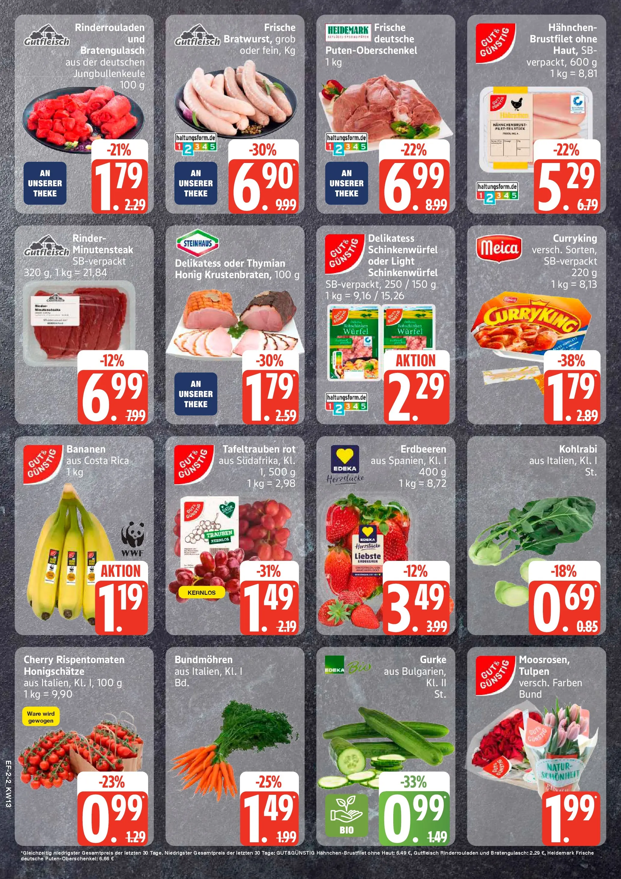 Edeka prospekt Luhnstedt	 (ab 22.03.2026) » Angebote Online | Seite: 2 | Produkte: Hahnchen, Theke, Trauben, Meica
