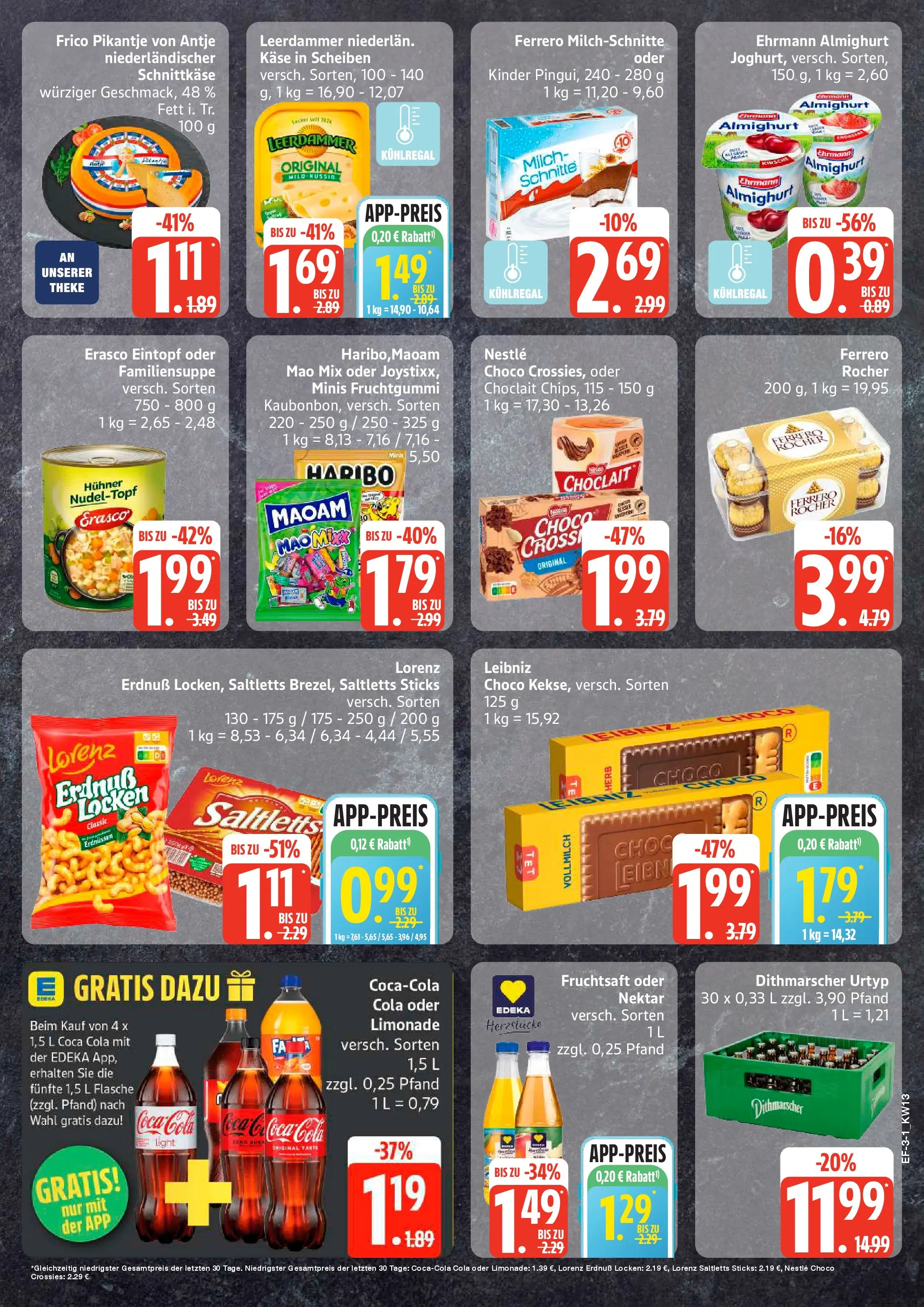 Edeka prospekt Luhnstedt	 (ab 22.03.2026) » Angebote Online | Seite: 3 | Produkte: Ferrero rocher, Theke, Limonade, Leerdammer