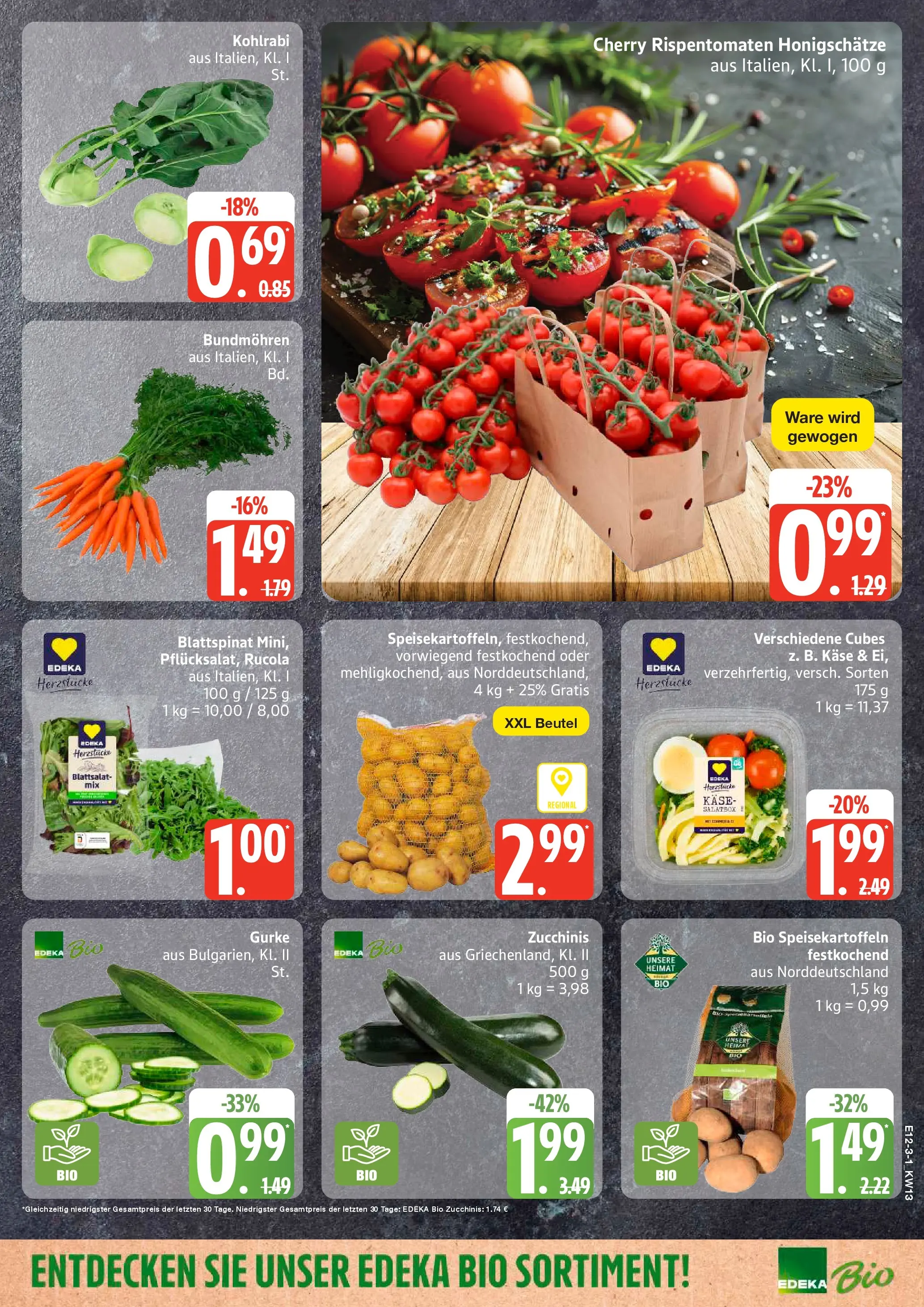 Edeka prospekt Sterup	 (ab 22.03.2026) » Angebote Online | Seite: 3 | Produkte: Käse, Rucola, Kohlrabi