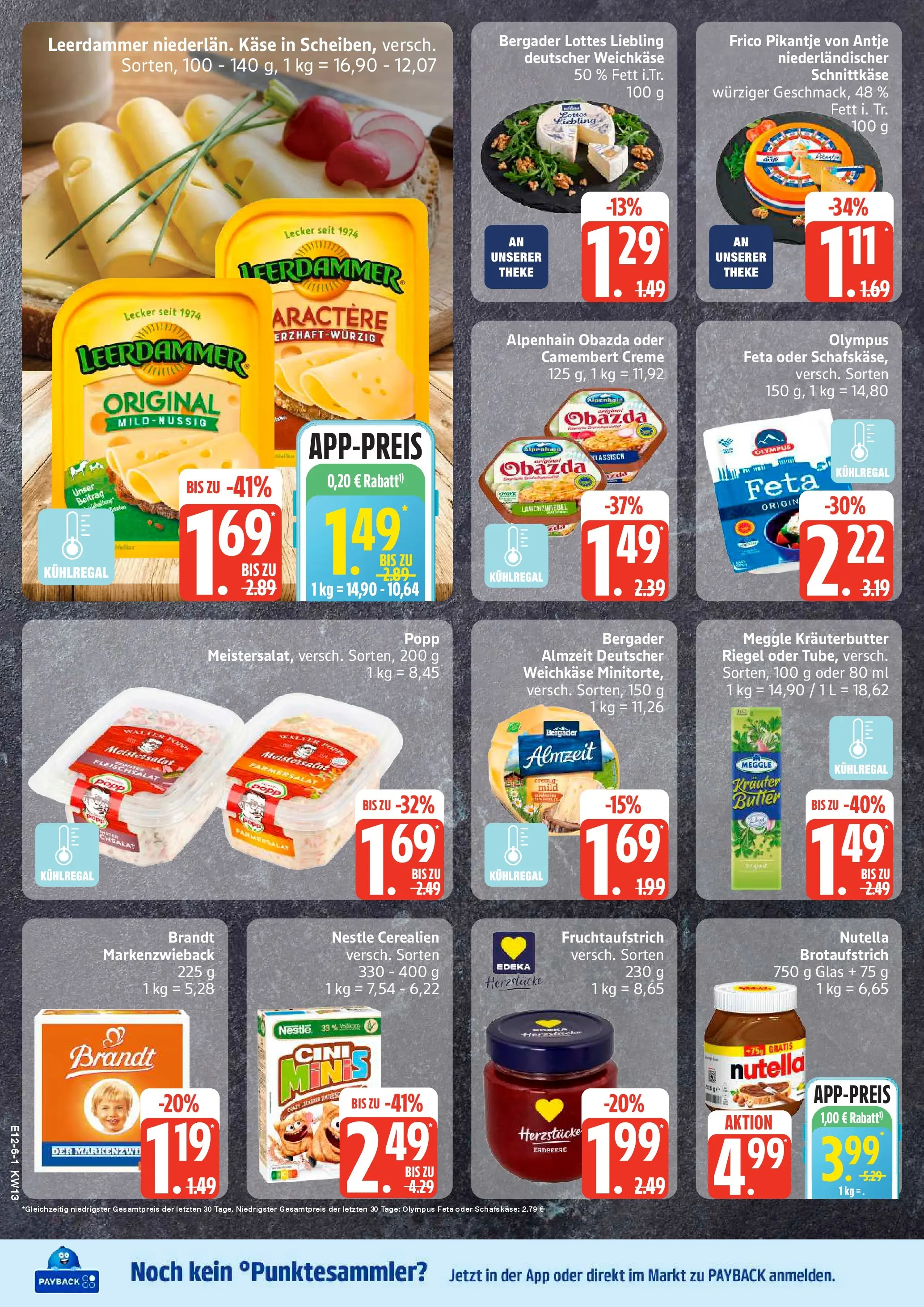 Edeka prospekt Sterup	 (ab 22.03.2026) » Angebote Online | Seite: 6 | Produkte: Käse, Theke, Nutella, Schafskase