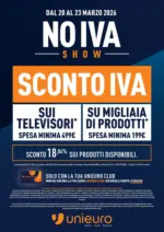 Unieuro NO IVA Show da Unieuro! - al 23.03.2026