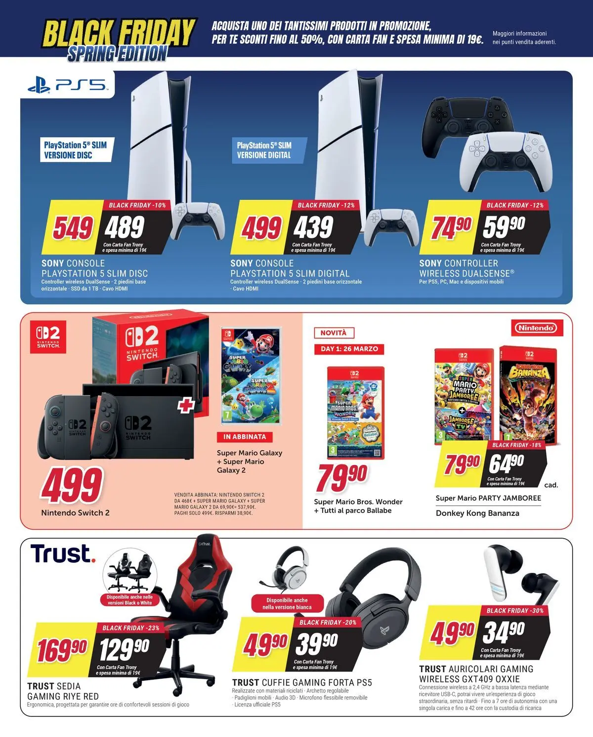 ﻿Trony volantino dal ﻿19/03/2026﻿ > ﻿Anteprima | Pagina: 6 | Prodotti: Tè, Audio, Cavo, Gioco