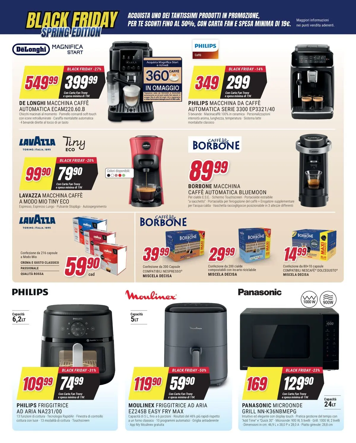 ﻿Trony volantino dal ﻿19/03/2026﻿ > ﻿Anteprima | Pagina: 20 | Prodotti: Schermo, Microonde, Tè, Lavazza