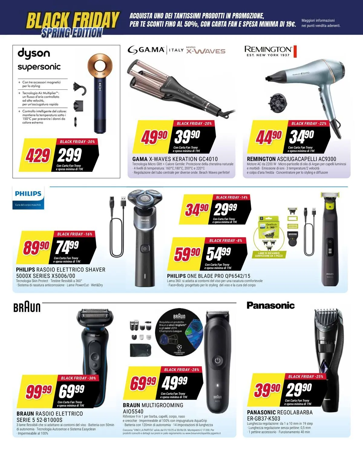 ﻿Trony volantino dal ﻿19/03/2026﻿ > ﻿Anteprima | Pagina: 21 | Prodotti: Pettine, Fan, Asciugacapelli, Batteria