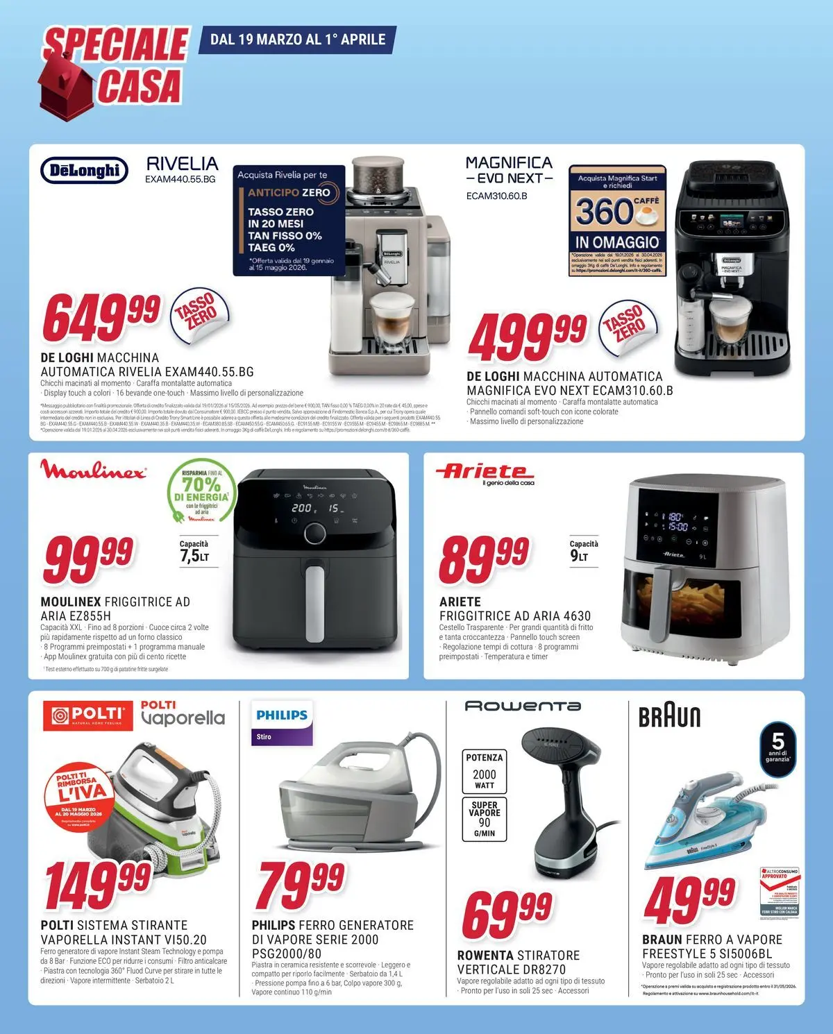 ﻿Trony volantino dal ﻿19/03/2026﻿ > ﻿Anteprima | Pagina: 25 | Prodotti: Caraffa, Anticalcare, Generatore, Forno