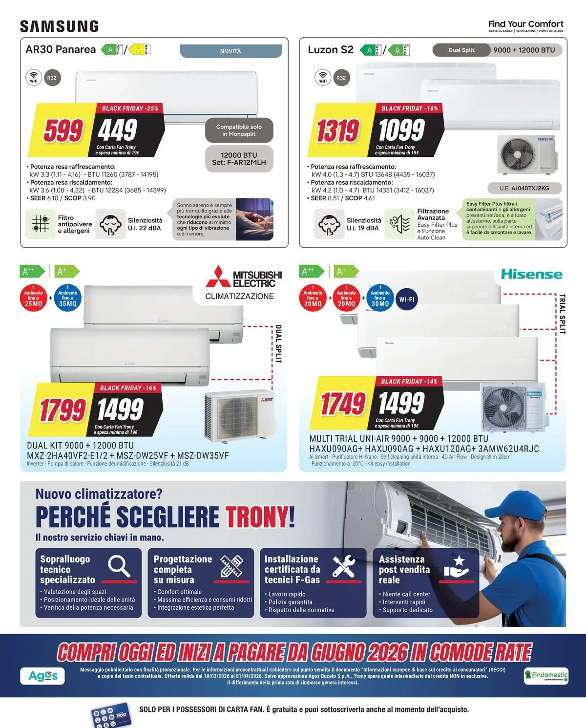 ﻿Trony volantino dal ﻿19/03/2026﻿ > ﻿Anteprima | Pagina: 33 | Prodotti: Climatizzatore, Fan, Samsung