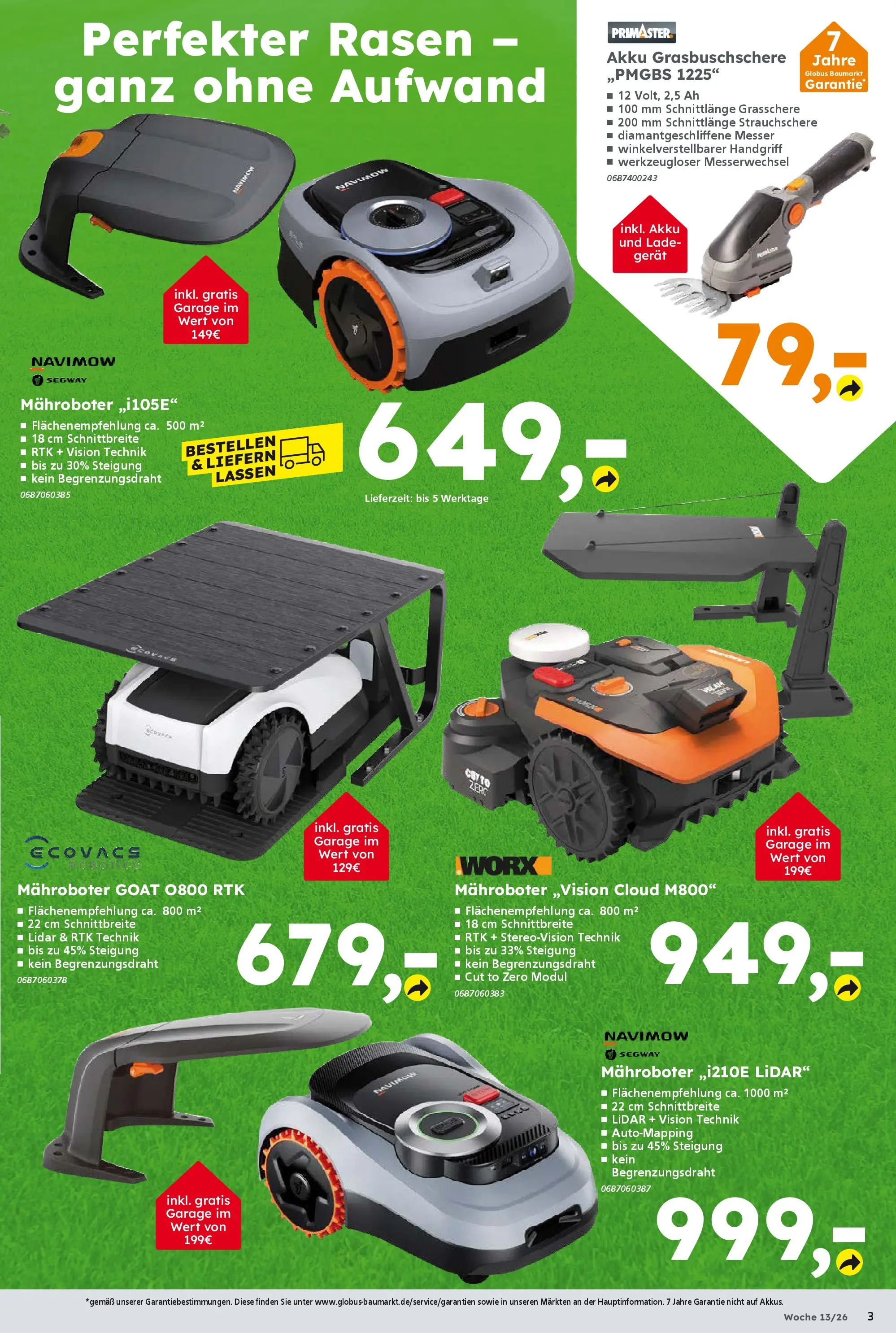 Globus Baumarkt Prospekt Laupheim	 (ab 22.03.2026) zum Blättern | Seite: 3