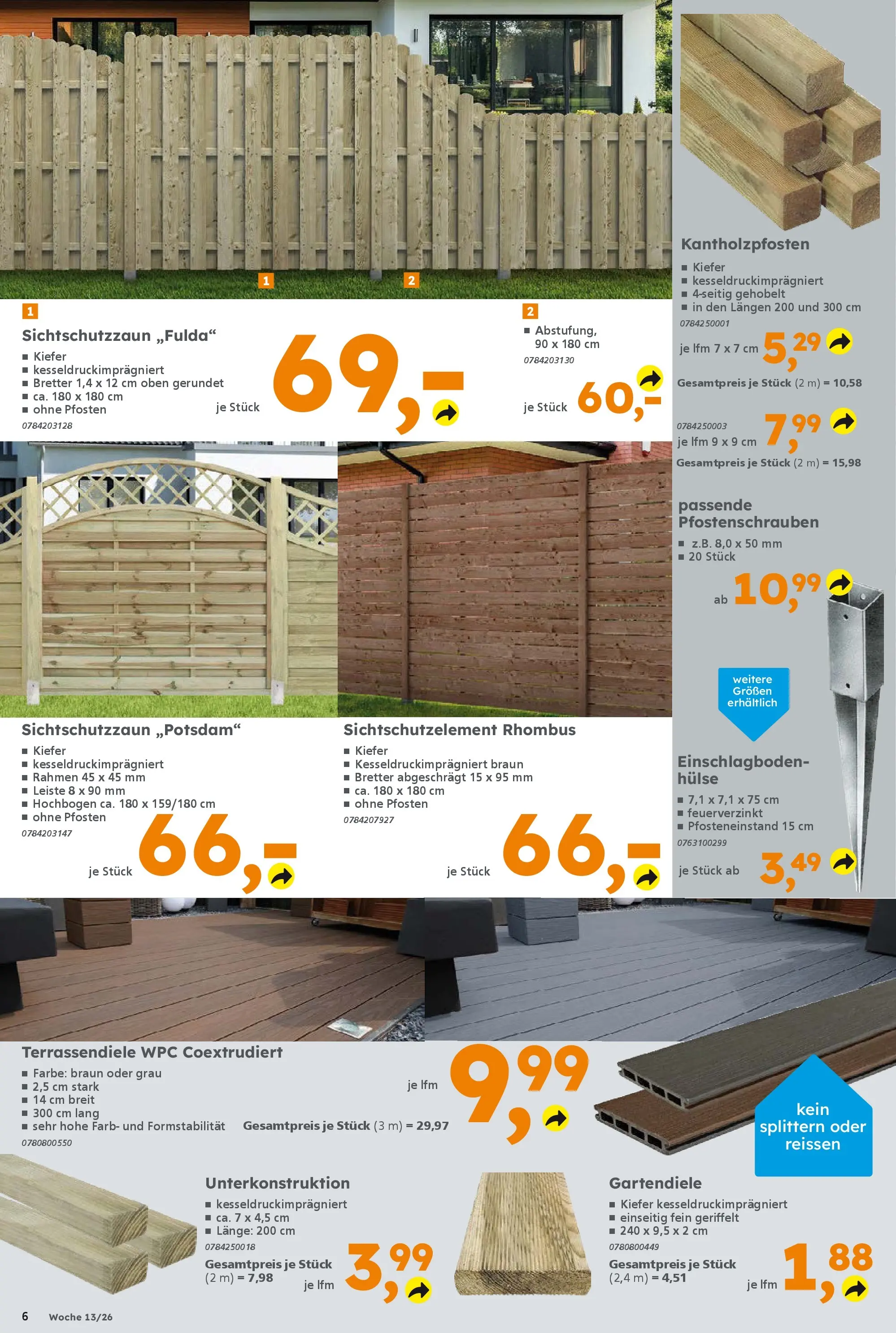 Globus Baumarkt Prospekt Laupheim	 (ab 22.03.2026) zum Blättern | Seite: 6