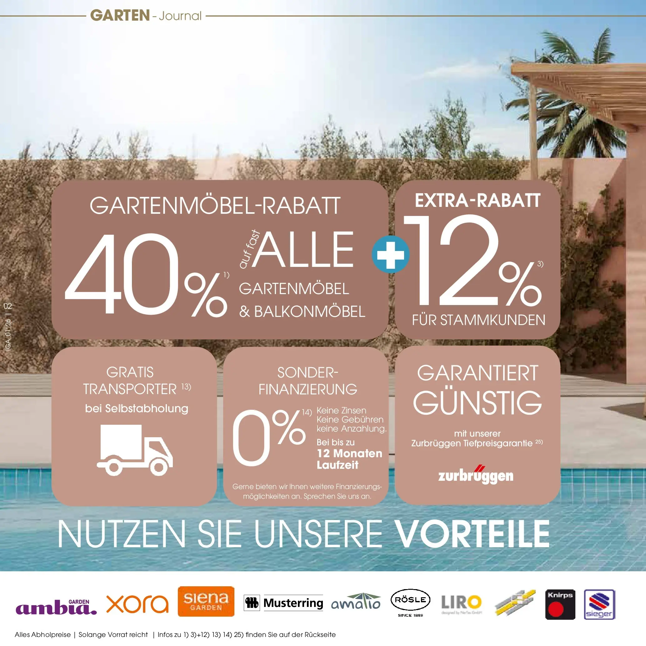 Zurbrüggen Garten Unna (ab 19.03.2025) zum Blättern | Seite: 2 | Produkte: Gartenmöbel