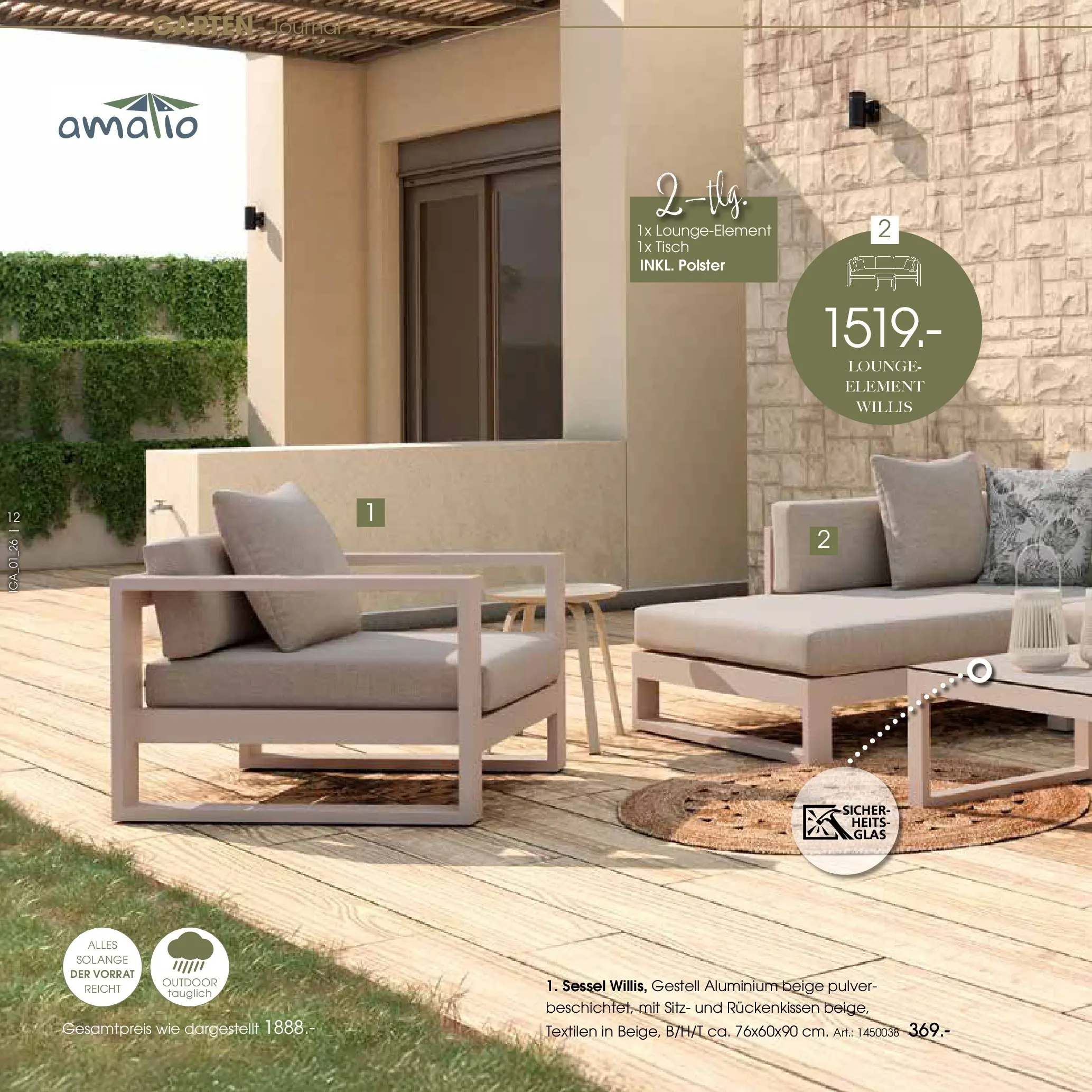 Zurbrüggen Garten Unna (ab 19.03.2025) zum Blättern | Seite: 12 | Produkte: Sessel, Tisch