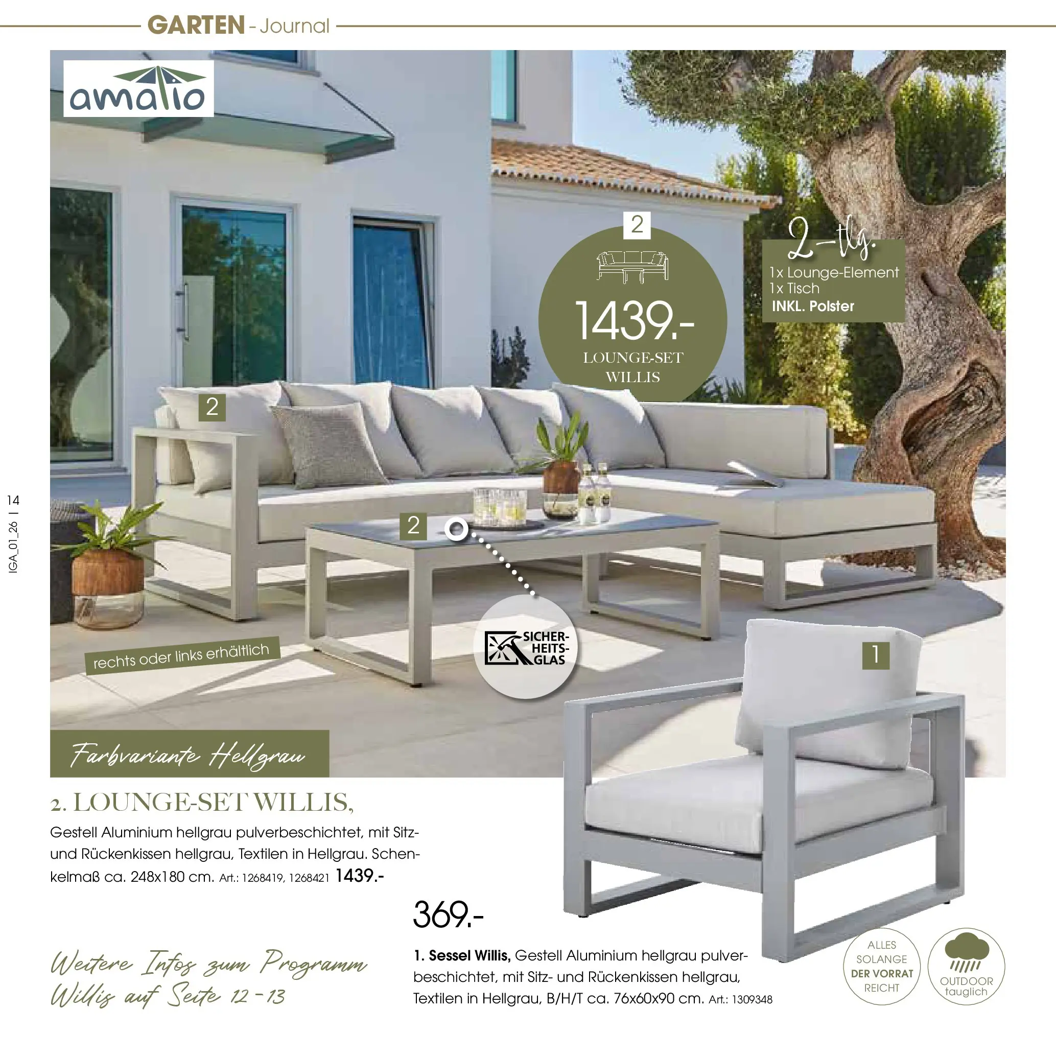 Zurbrüggen Garten Unna (ab 19.03.2025) zum Blättern | Seite: 14 | Produkte: Sessel, Tisch